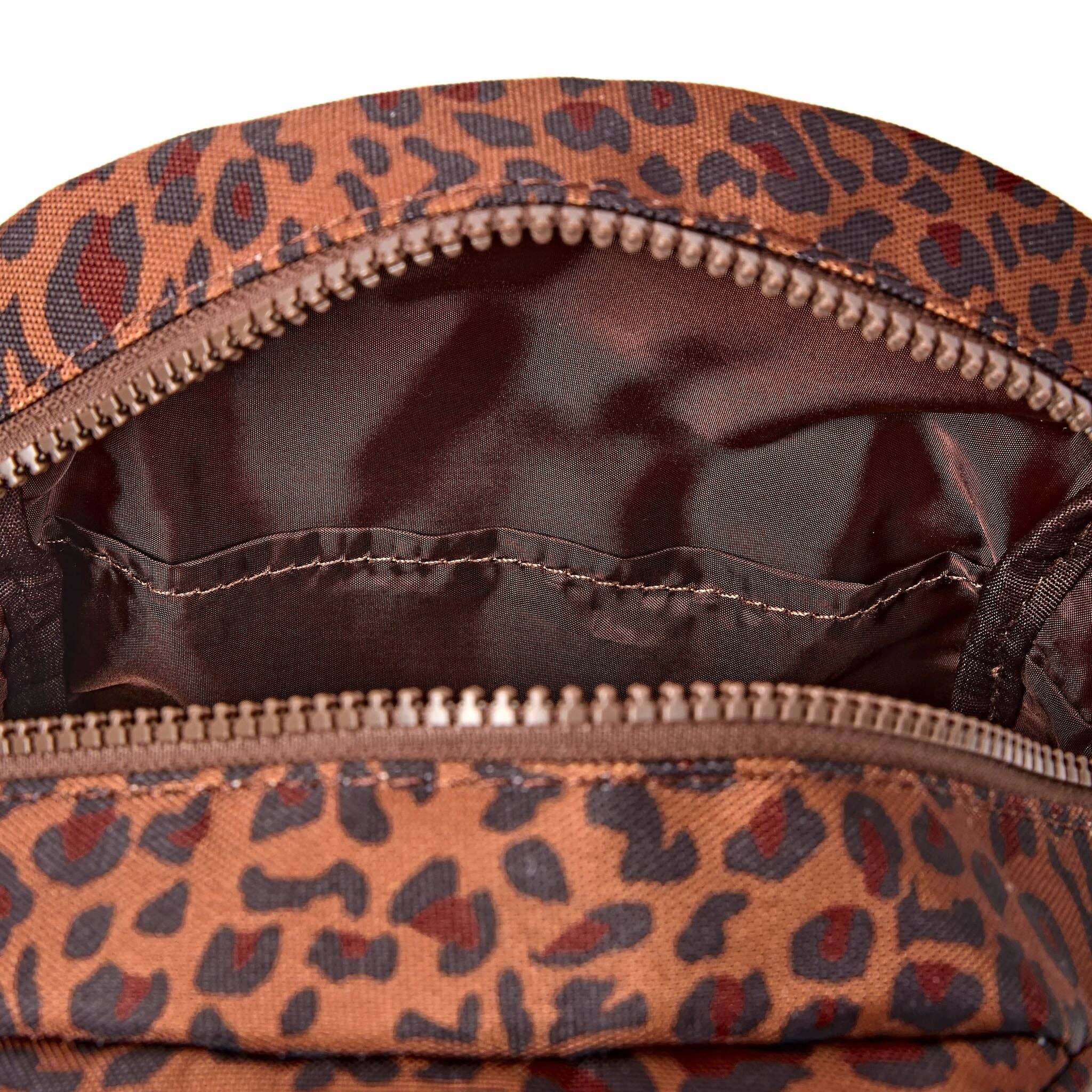 Willesden Sling in Mini Leopard Canvas: Large
