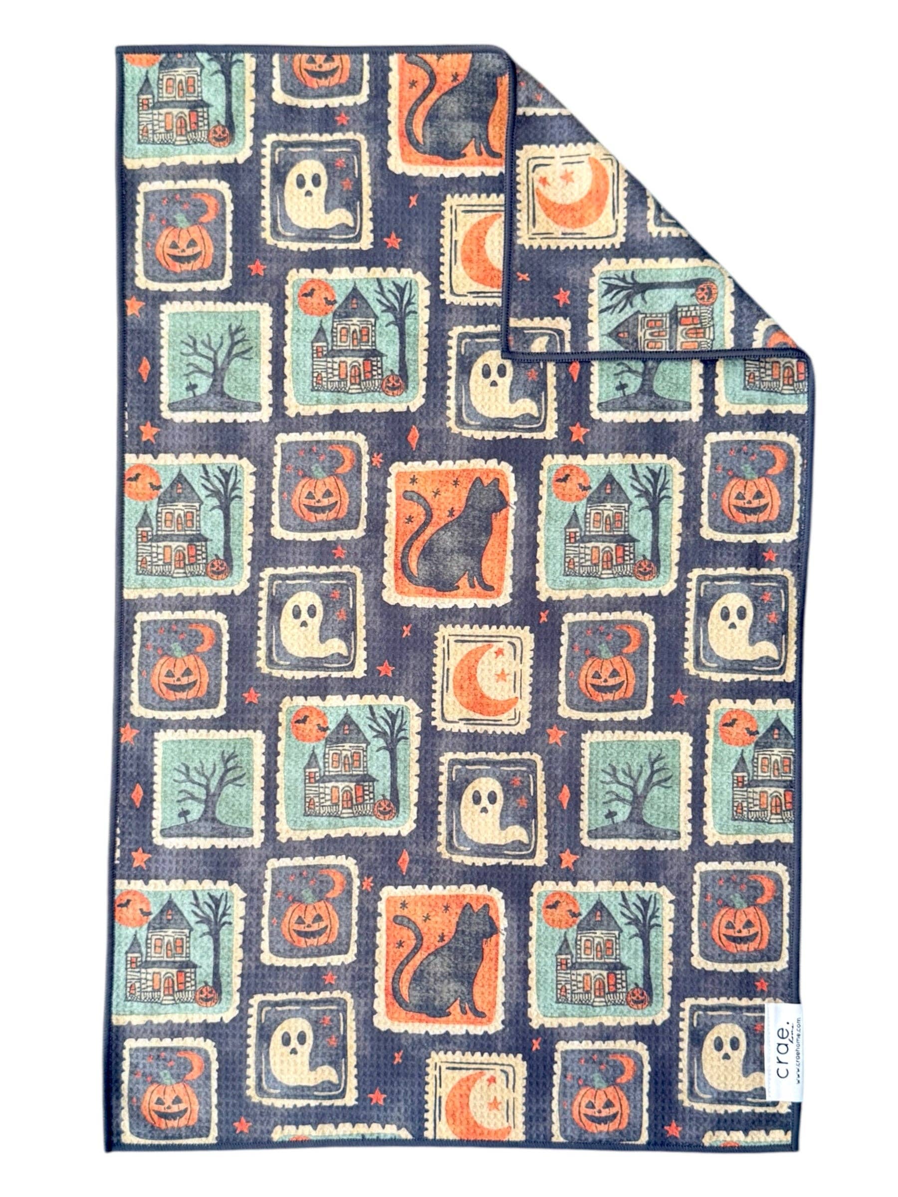 Paranormal Postage: Double-Sided Hand Towel: Black / 17x27 in / Hand Towel