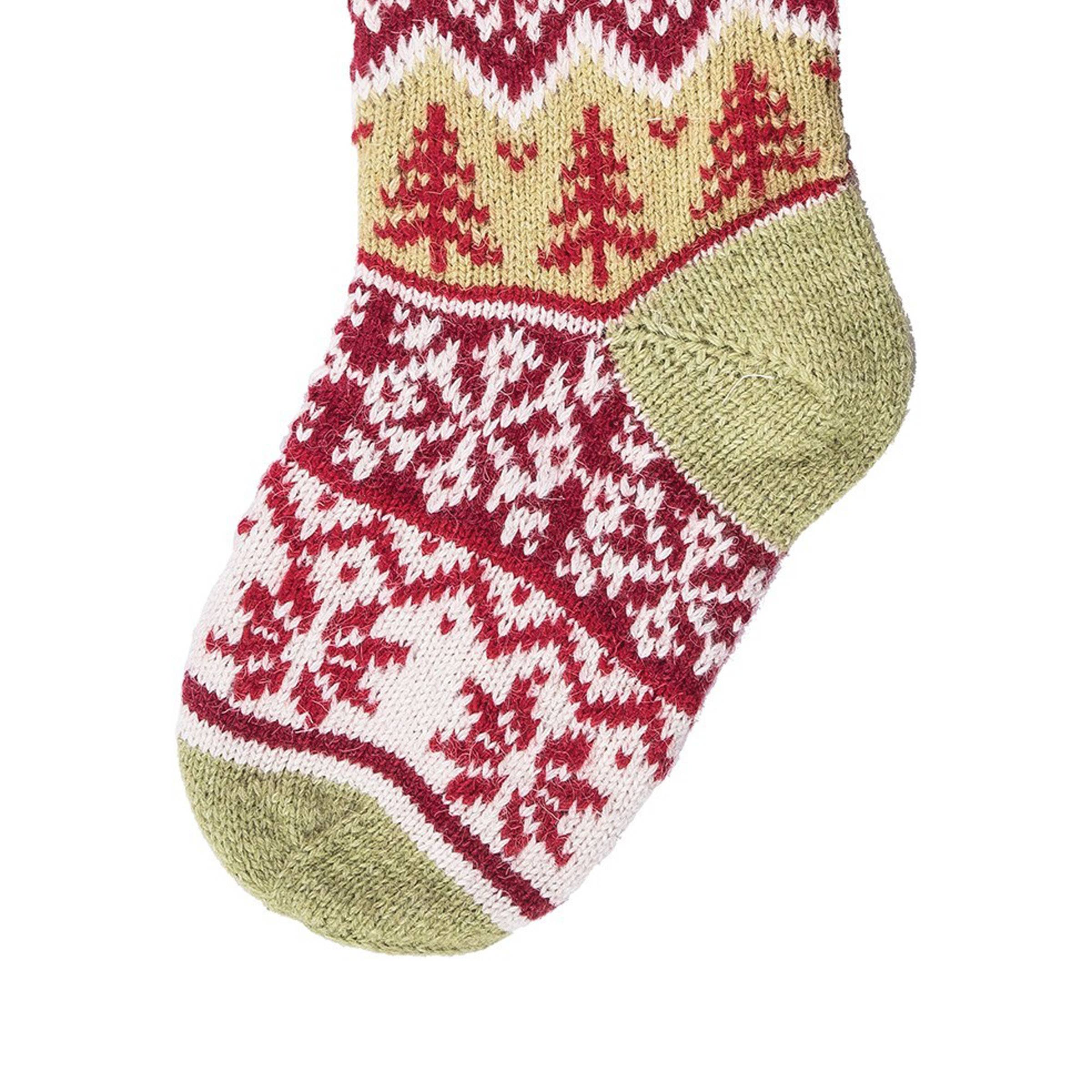 Christmas Winter Deer Knit Stocking