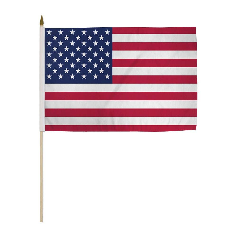 USA 12x18in Stick Flag