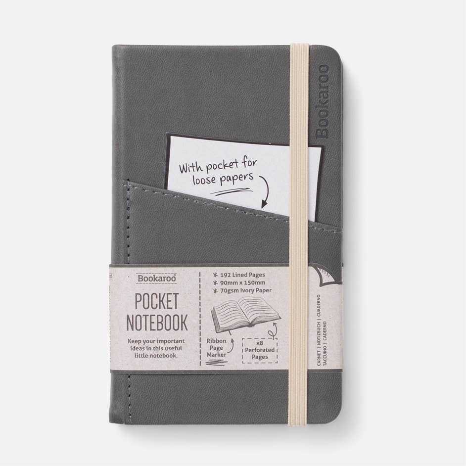 Bookaroo A6 Pocket Notebook: Navy Blue