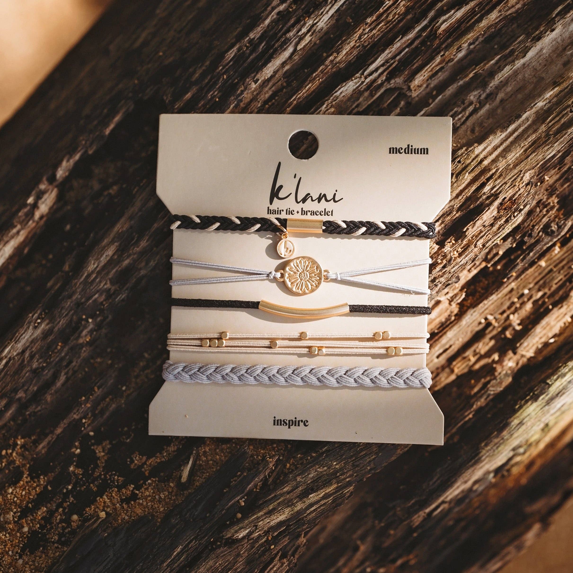 Inspire Hair Tie Bracelets: Small