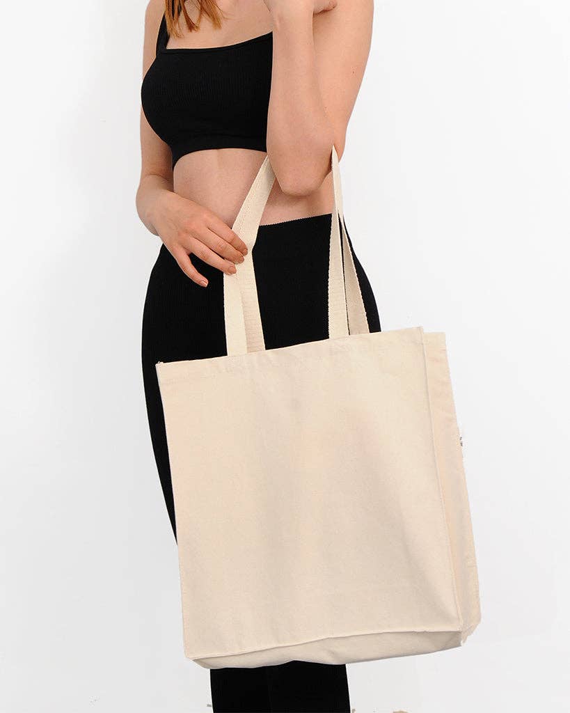 TBF Organic Canvas Self Standing Grocery Tote Bags - OR235