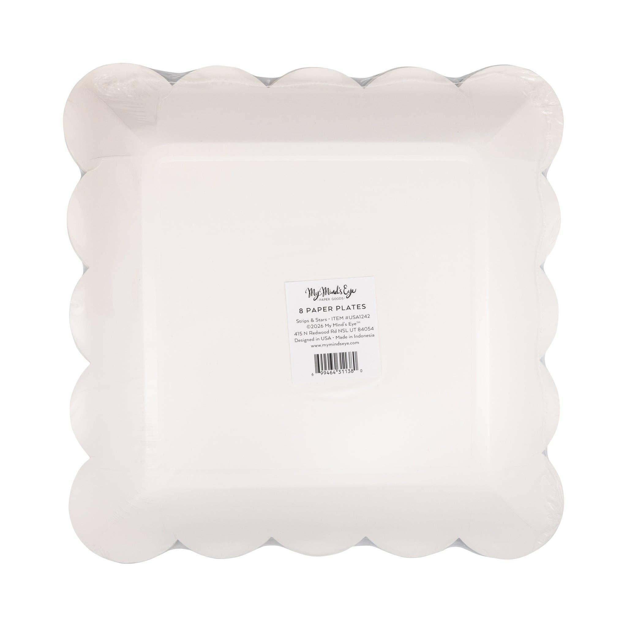 USA1242 - Stripes and Stars Paper Plate - 10"