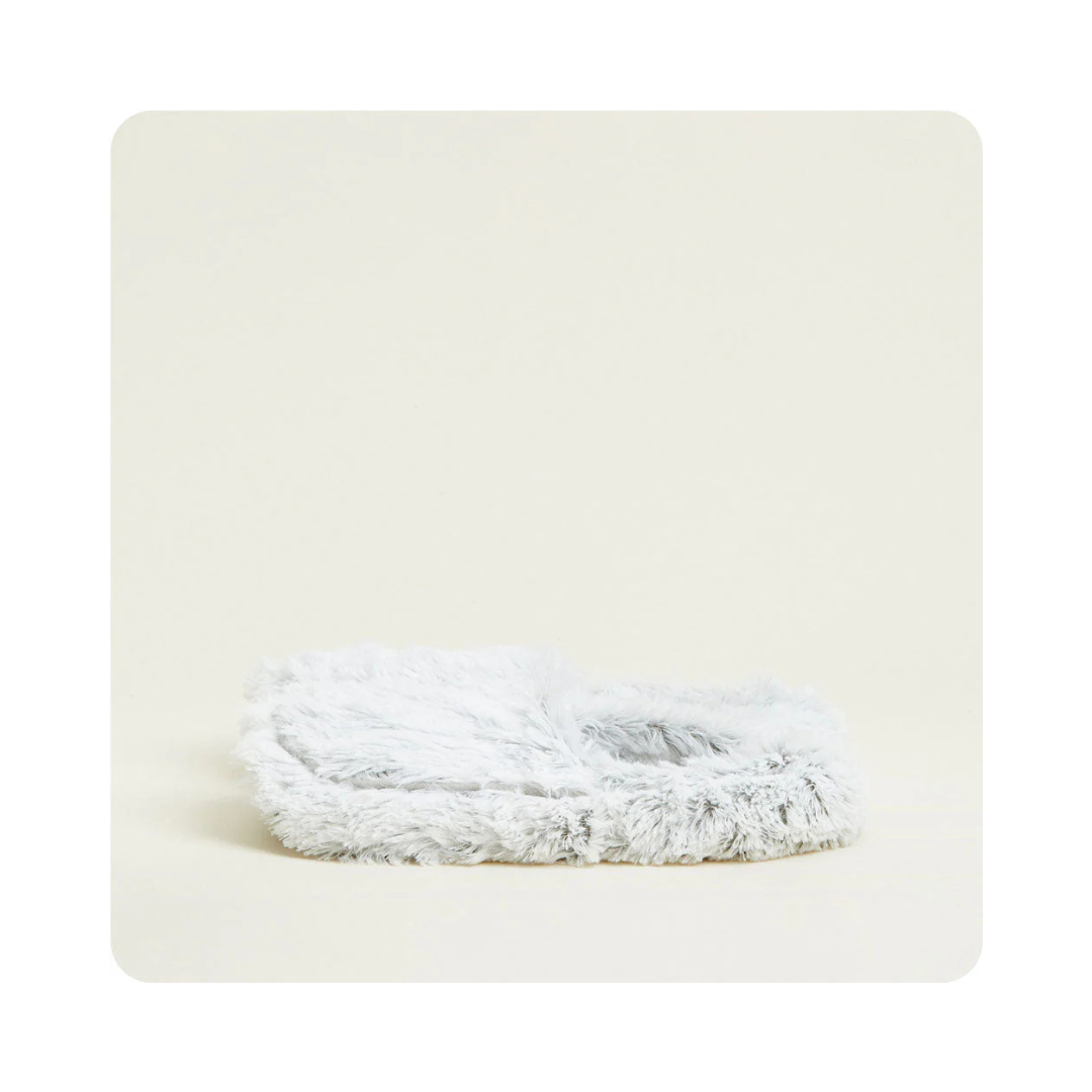 Warmies Gray Microwavable Soothing Scented  Faux Fur Slippers Size 6-10