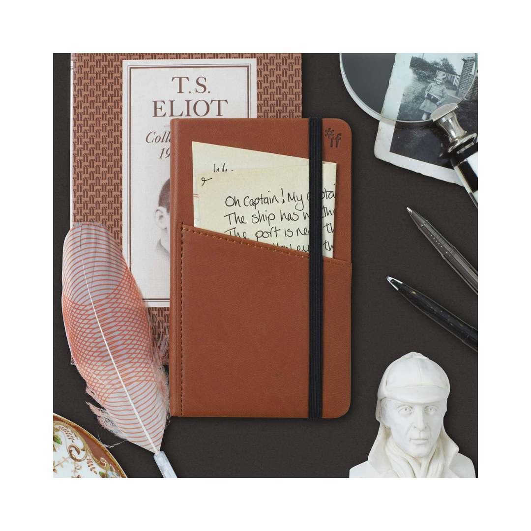 Brown Bookaroo Pocket Notebook Journal A6