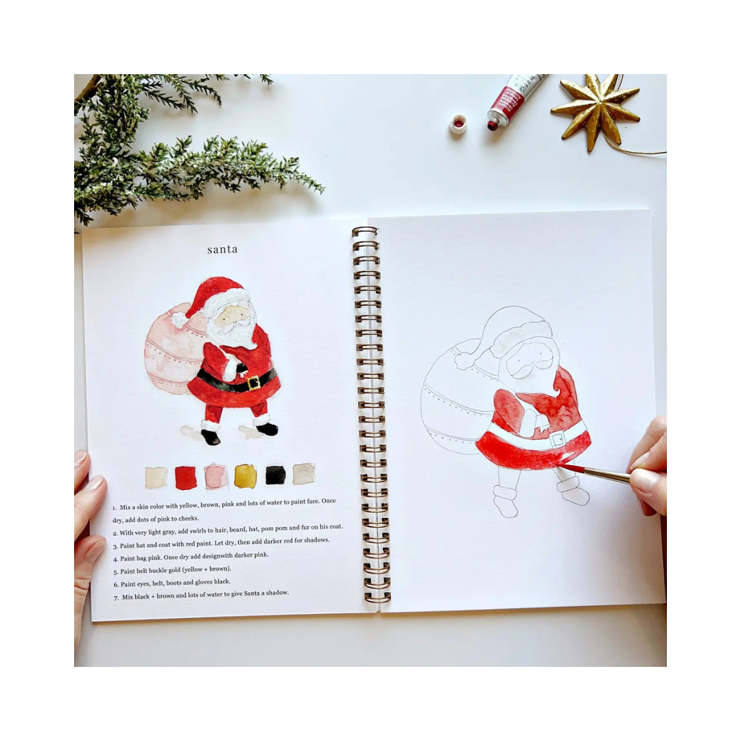 Christmas Watercolor Workbook