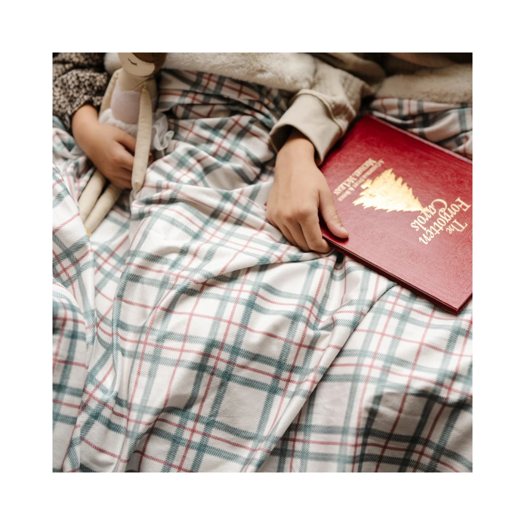 Holiday Plaid Minky Lush Throw Blanket