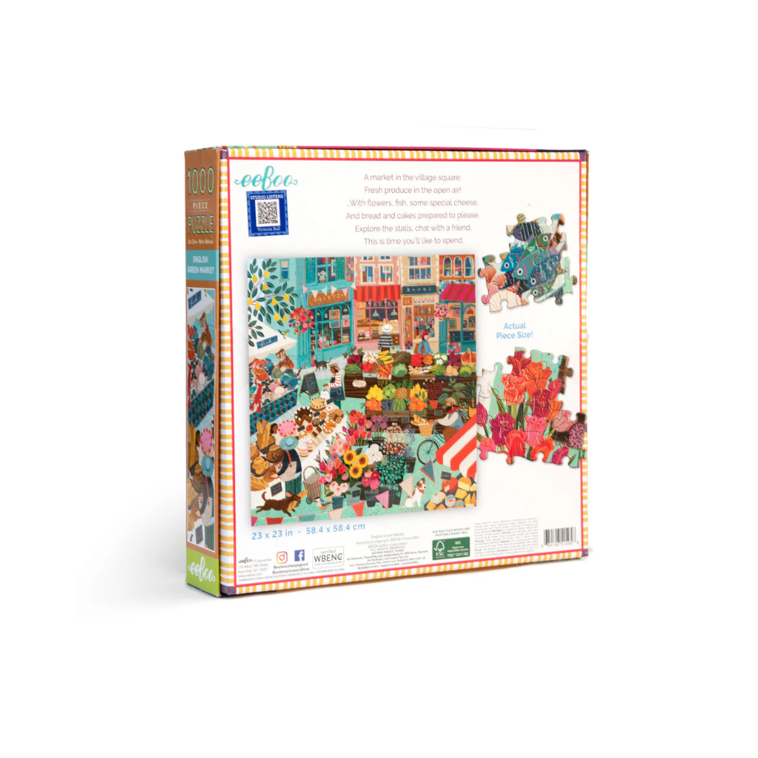 English Green Market 1000 Piece Puzzle