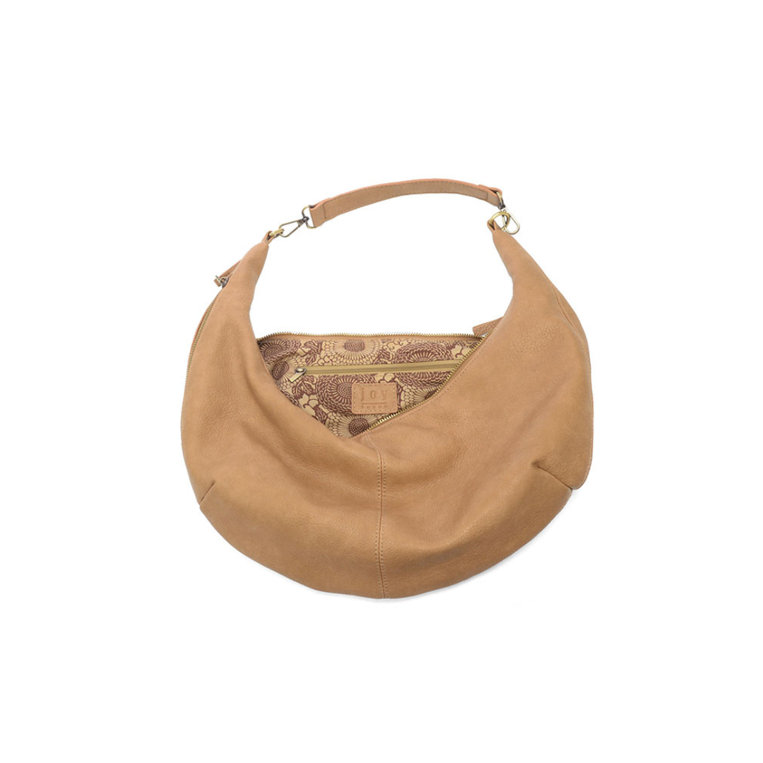 Camel Rhea Slouchy Shoulder Bag