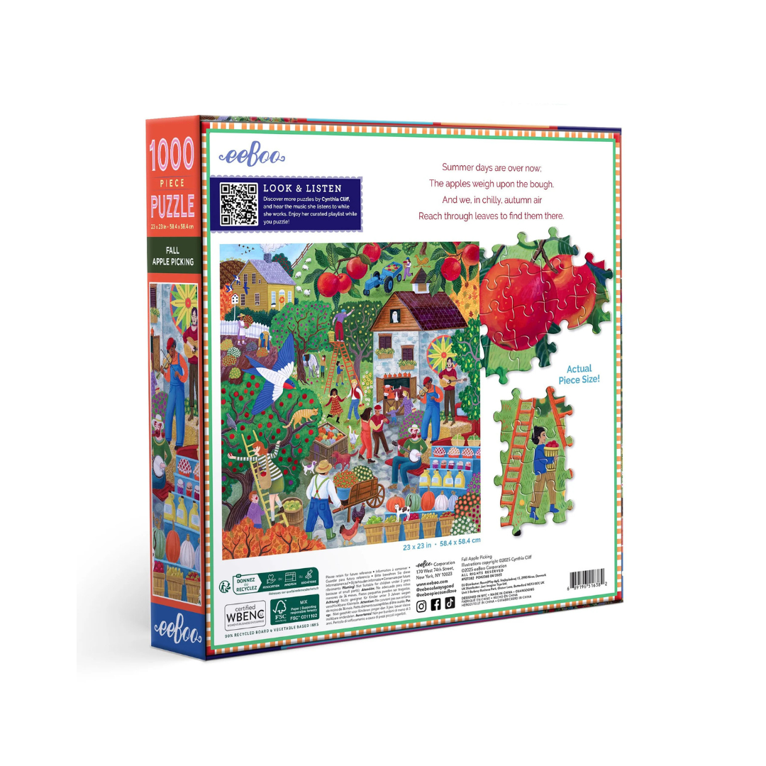 Fall Apple Picking 1000 Piece Puzzle