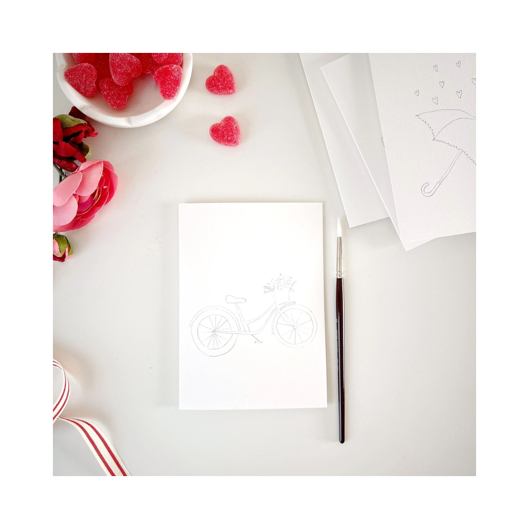Love Sweet Love Paintable Notecard