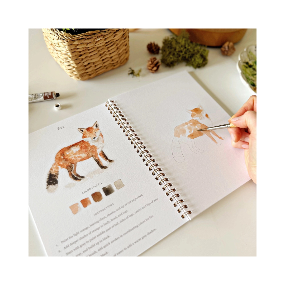 Woodland Watercolor Workbook