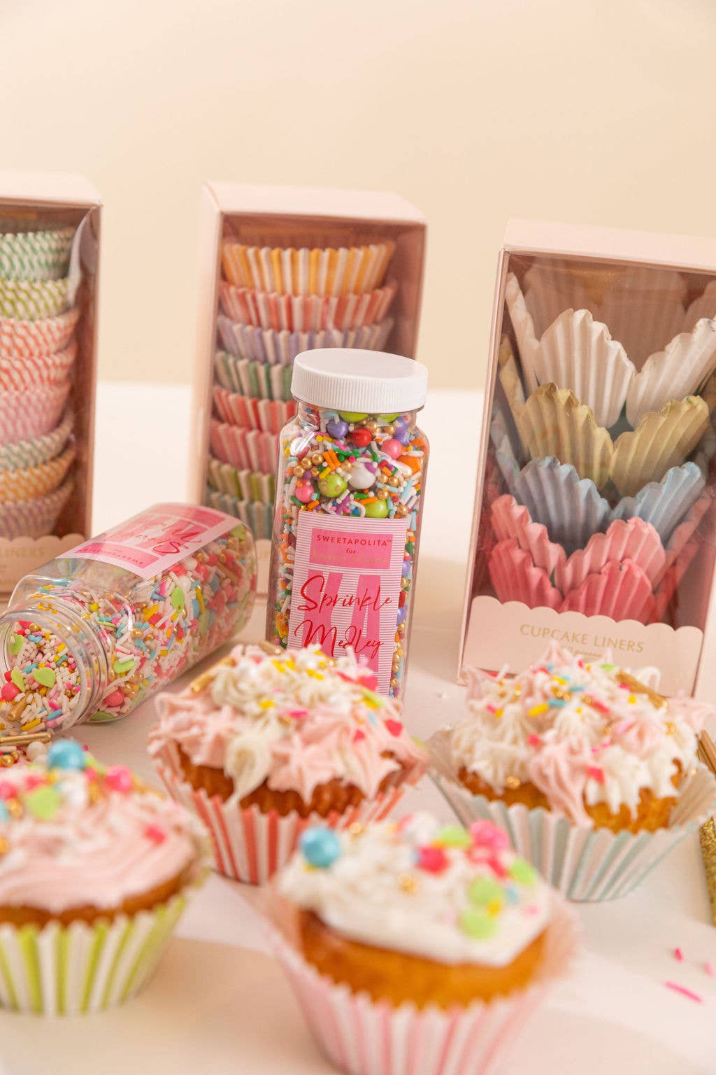 Cupcake Liners: Round Bold Stripe