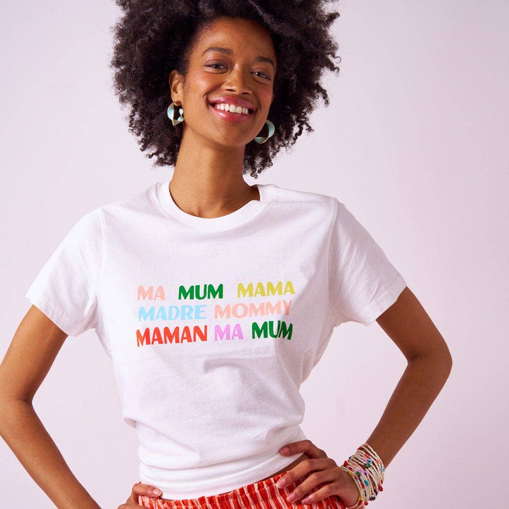 Kiki Tee Mama In Natural Small Wholesale