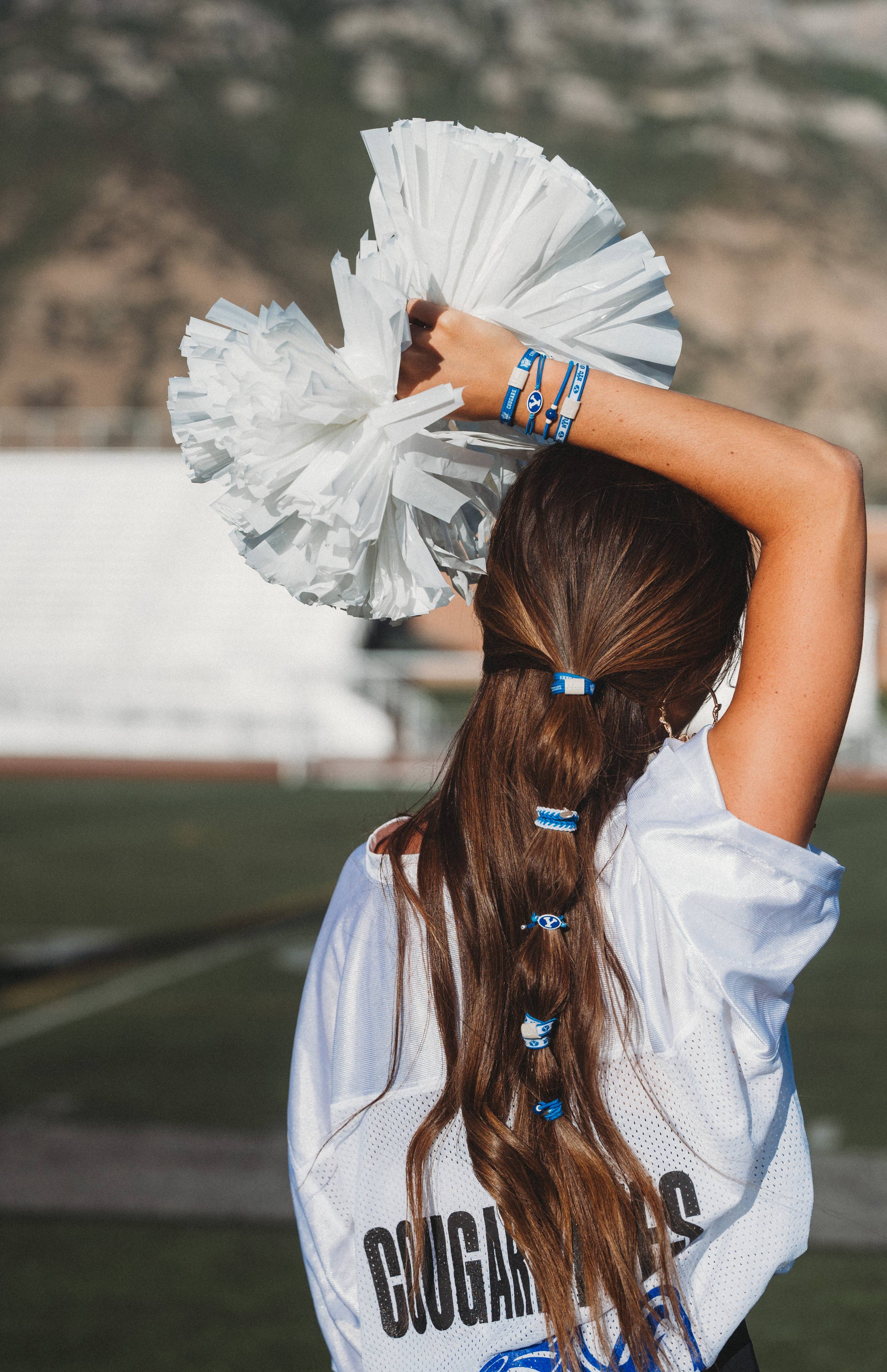 "Game Day" - BYU Hair Tie Bracelet: Medium