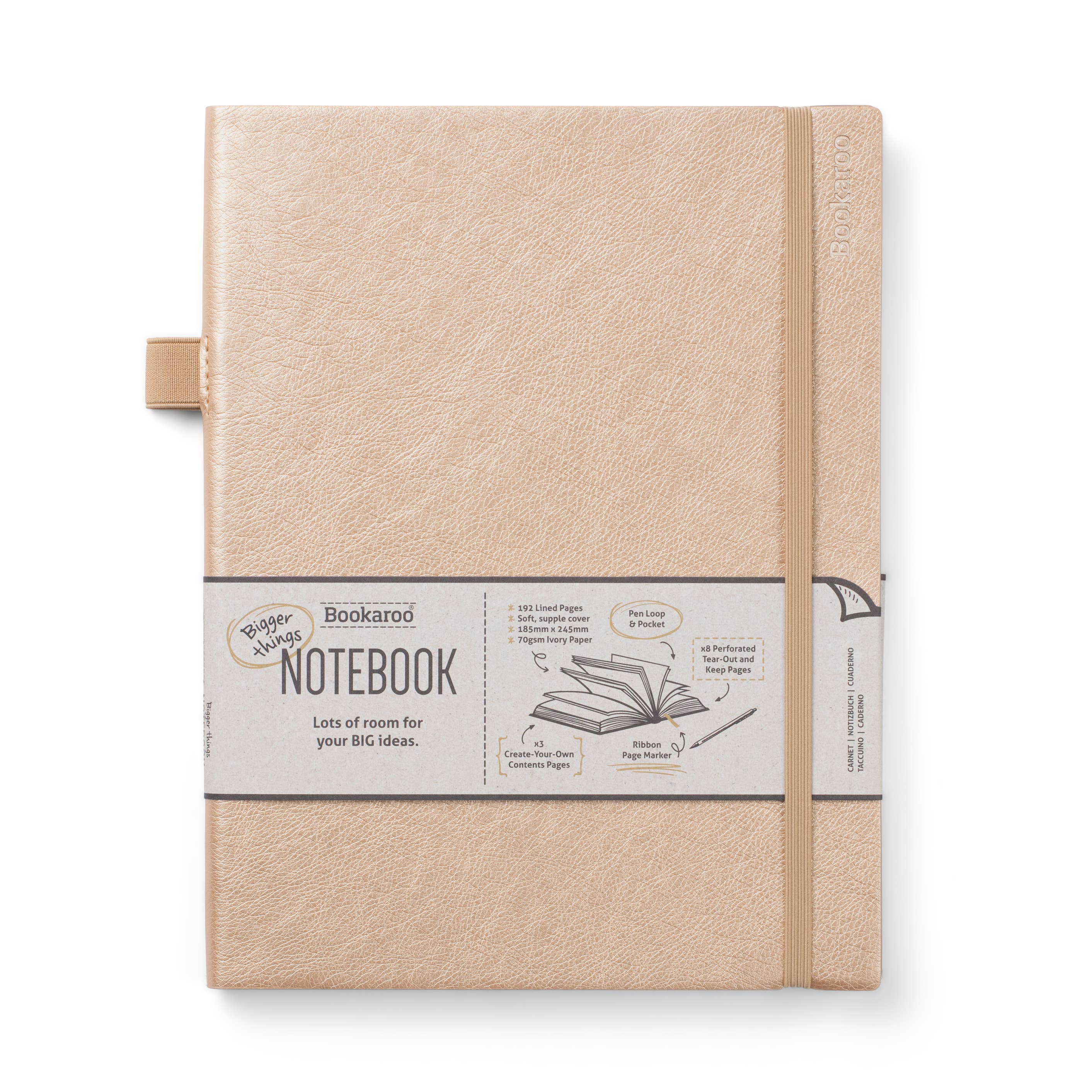 Bookaroo Bigger Things Notebook: Navy