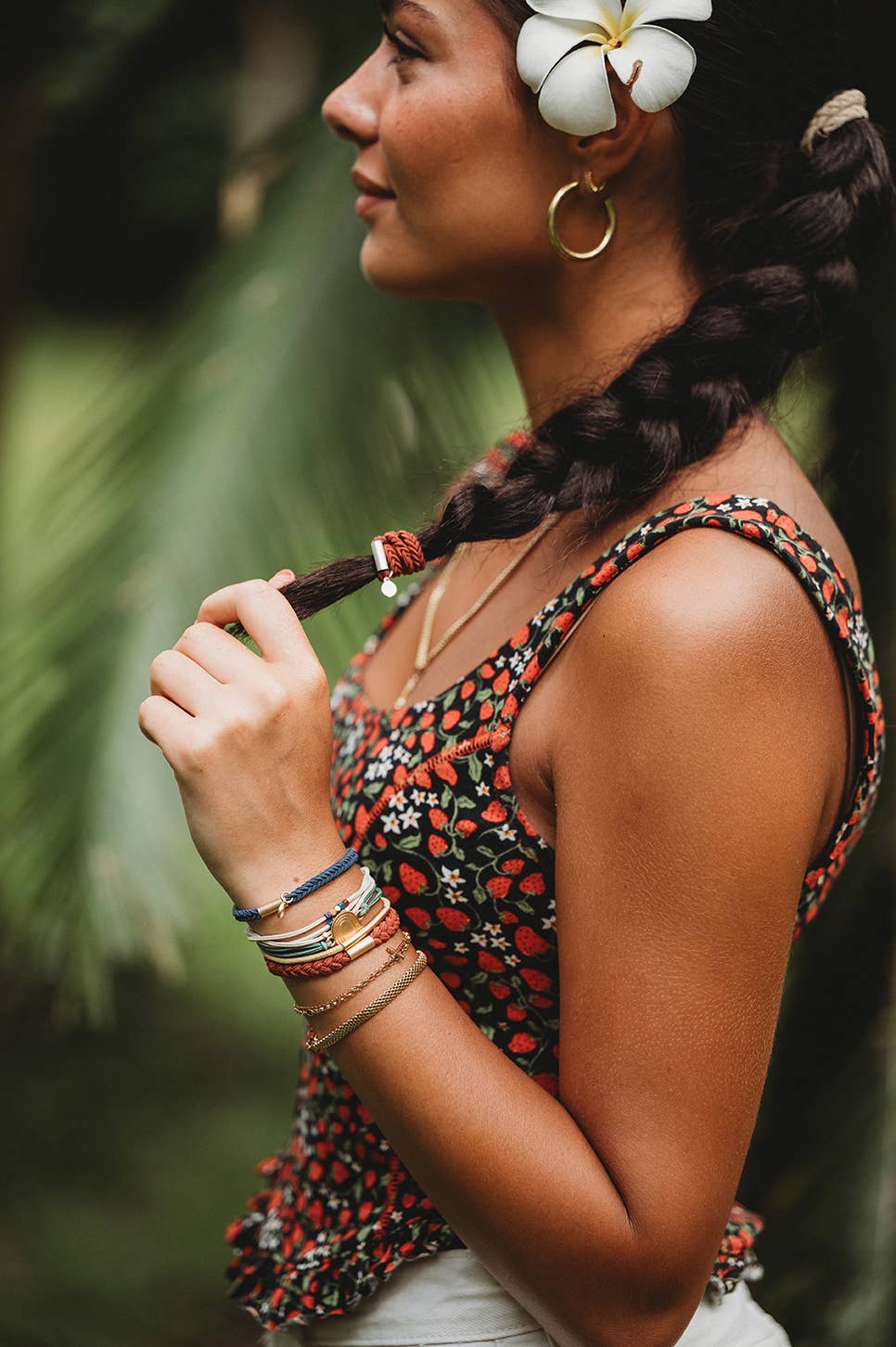 "Imagine" Gold Rainbow Hair Tie Bracelets: Small