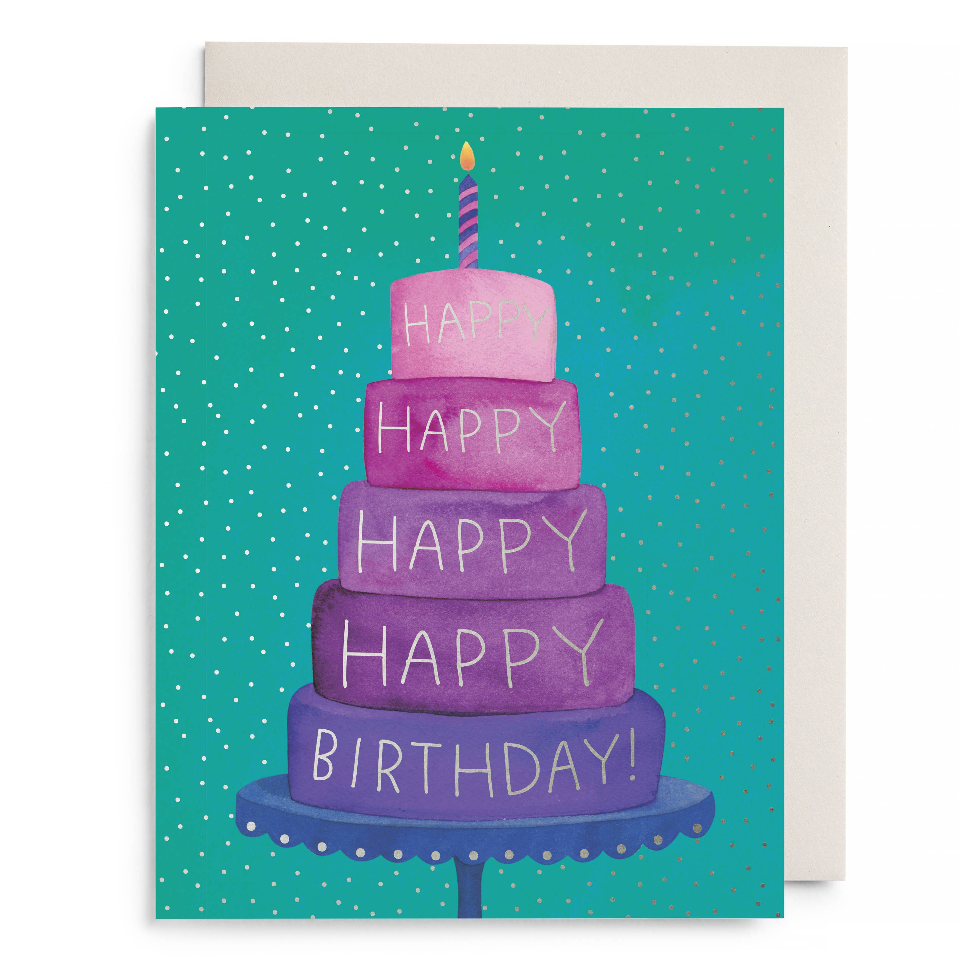 Birthday Layer Cake Greeting Card