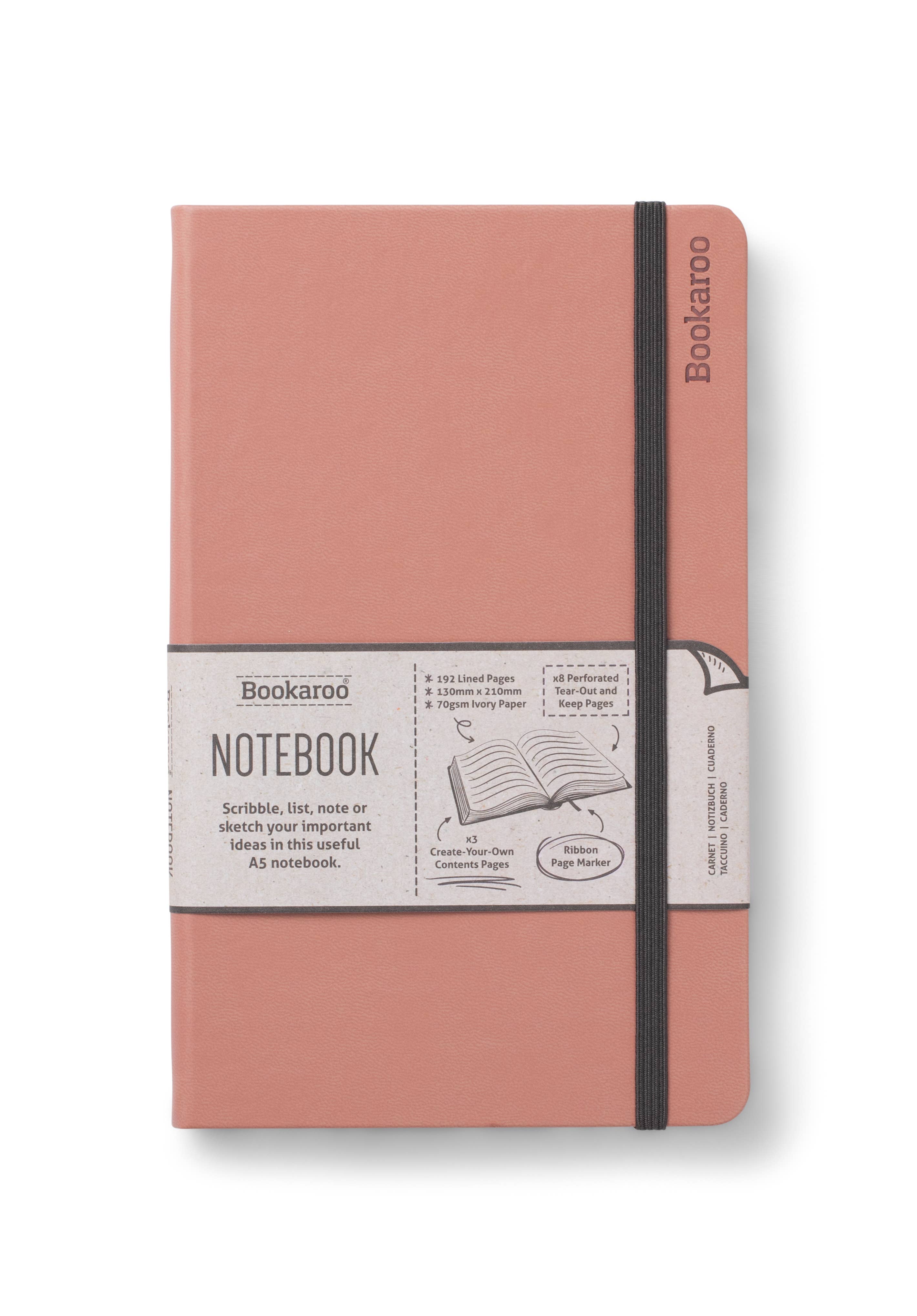 Bookaroo A5 Notebook: Aubergine