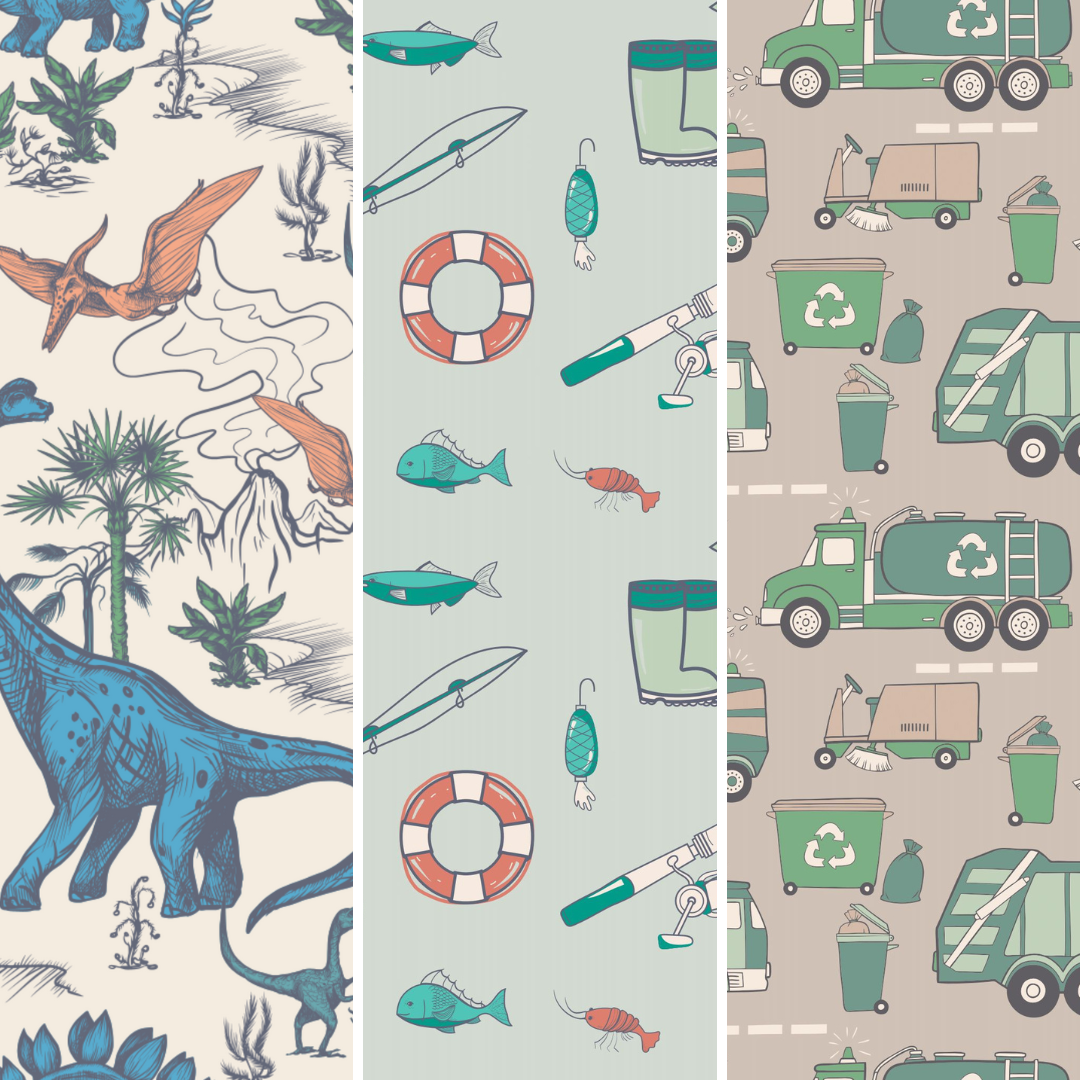 Boy's Brief 3-Pack - Cast A Line/Recycle/Dinoland: Cast A Line/Recycle/Dinoland / Boy / 7 Years