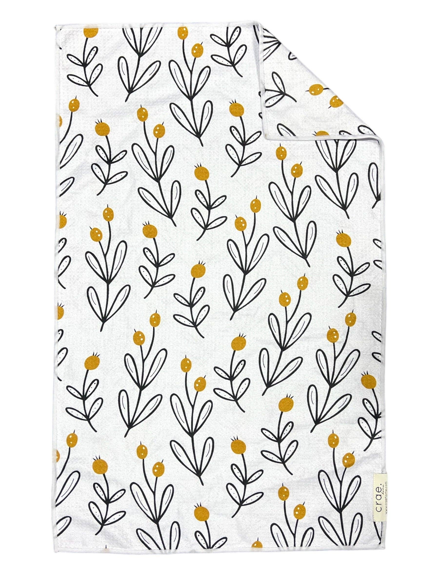 Lilly Pop: Double-Sided Hand Towel: White / 17x27 in / Hand Towel