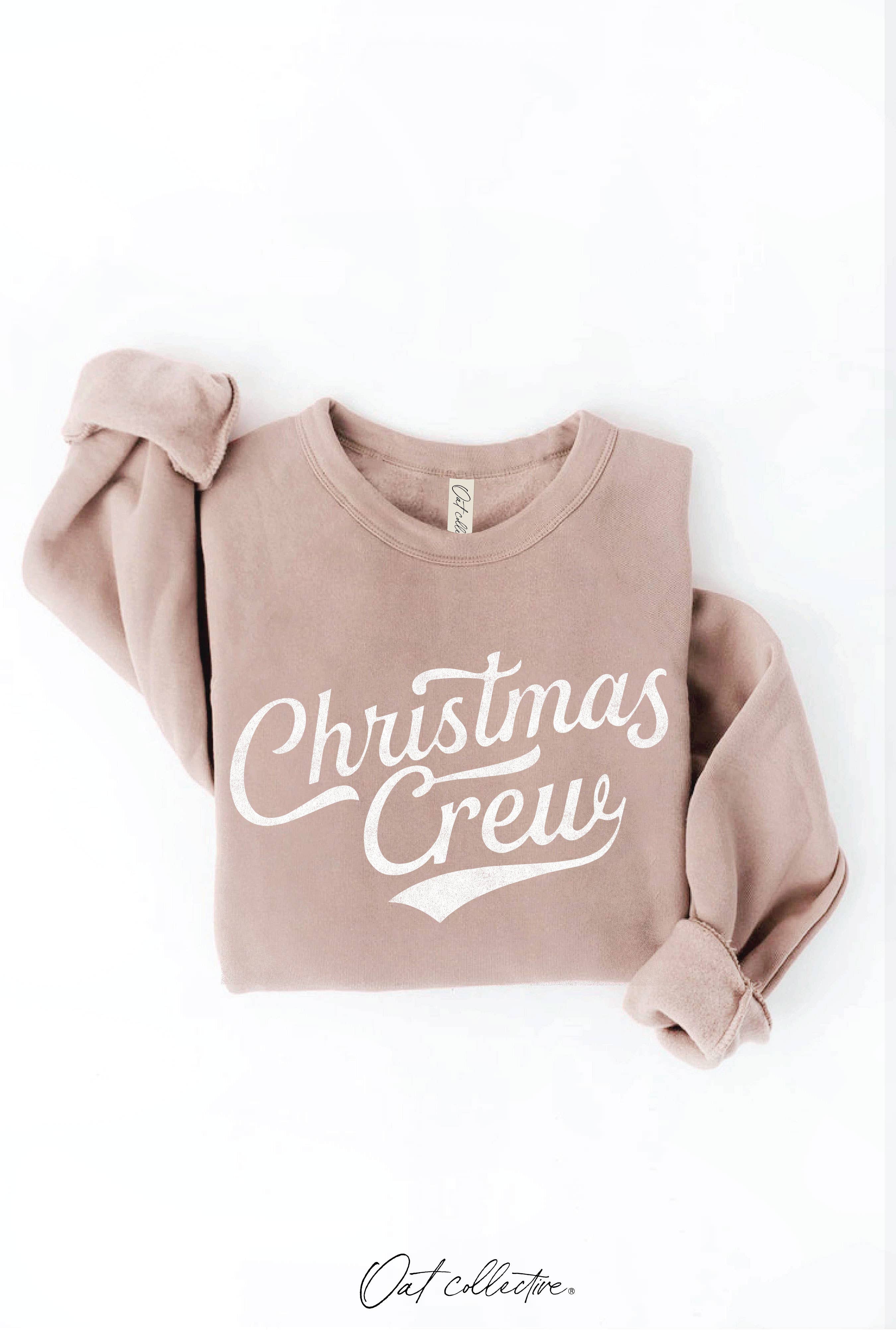 CHRISTMAS CREW Graphic Sweatshirt : HEATHER DUST / S