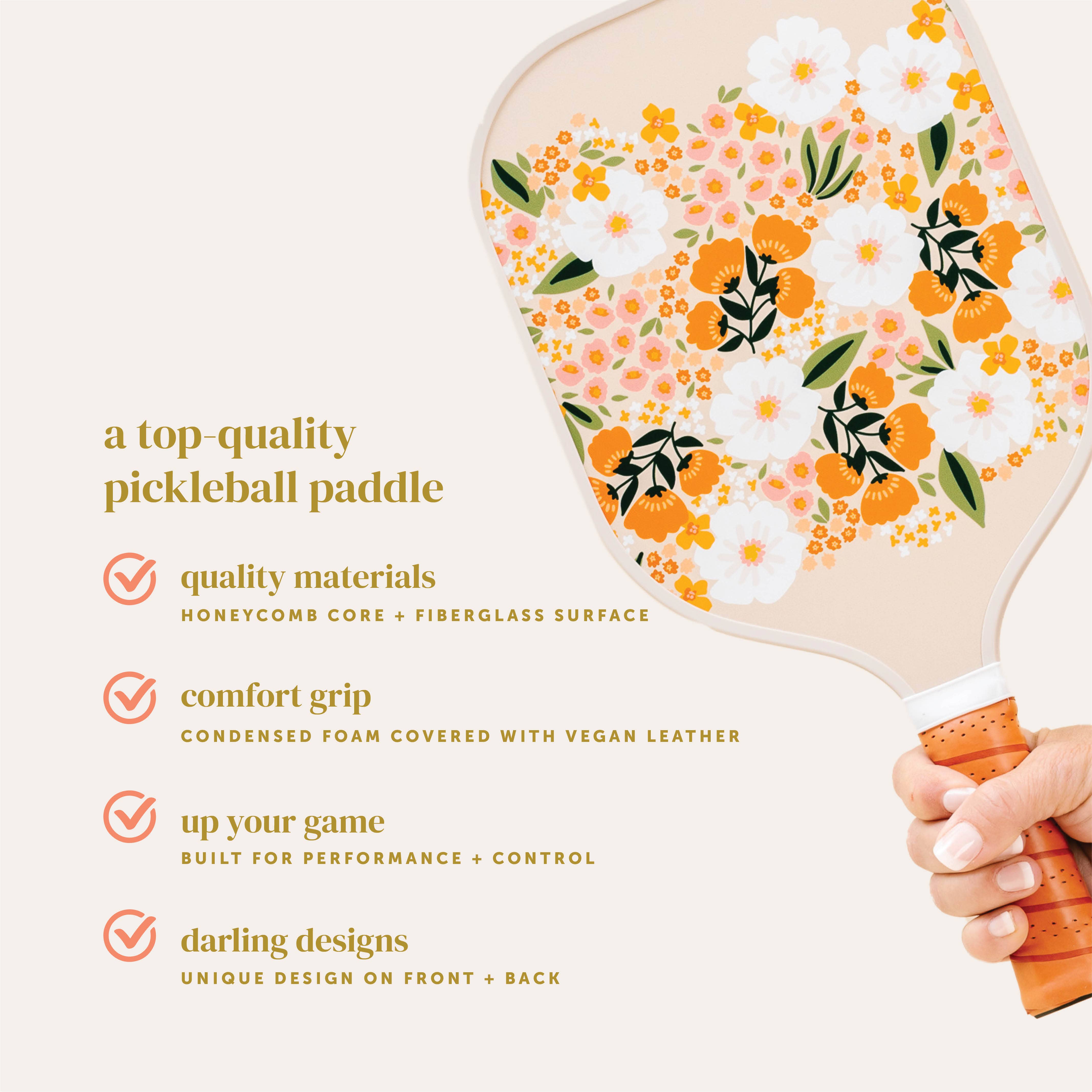 Pickleball Paddle - Sweet Meadow Tan