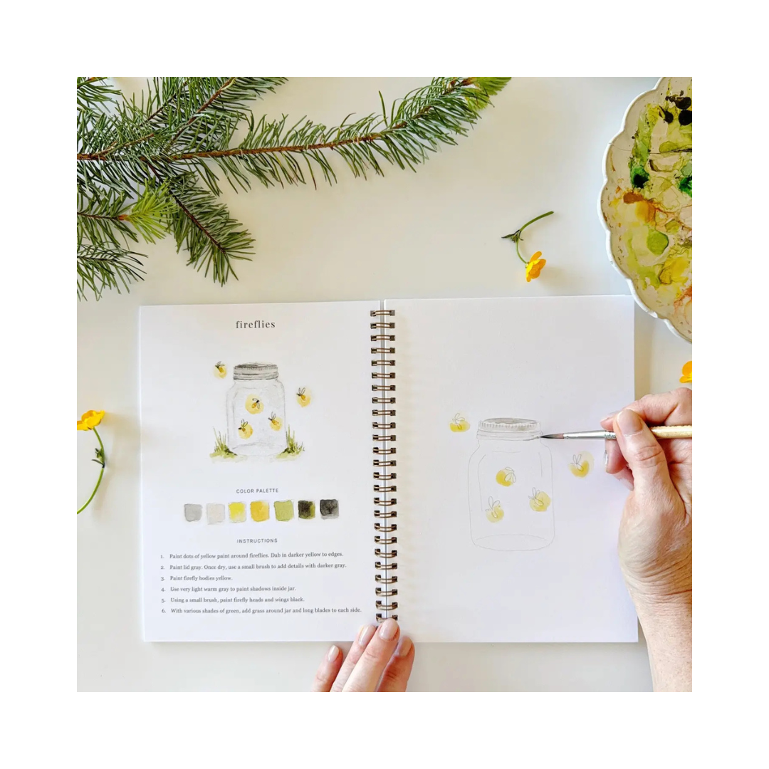 Camping Watercolor Workbook