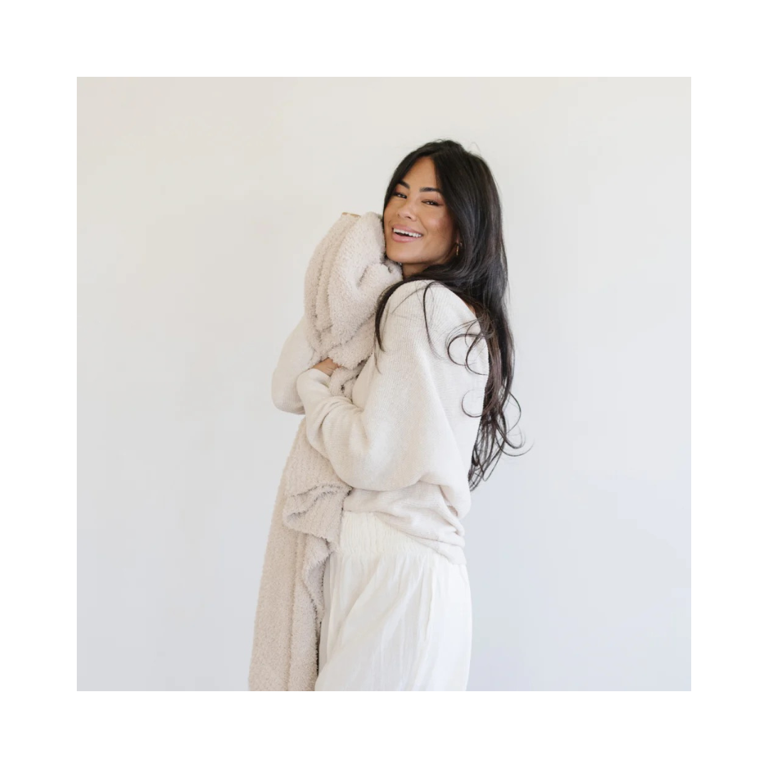 Buttermilk Bamboni Throw 50X60