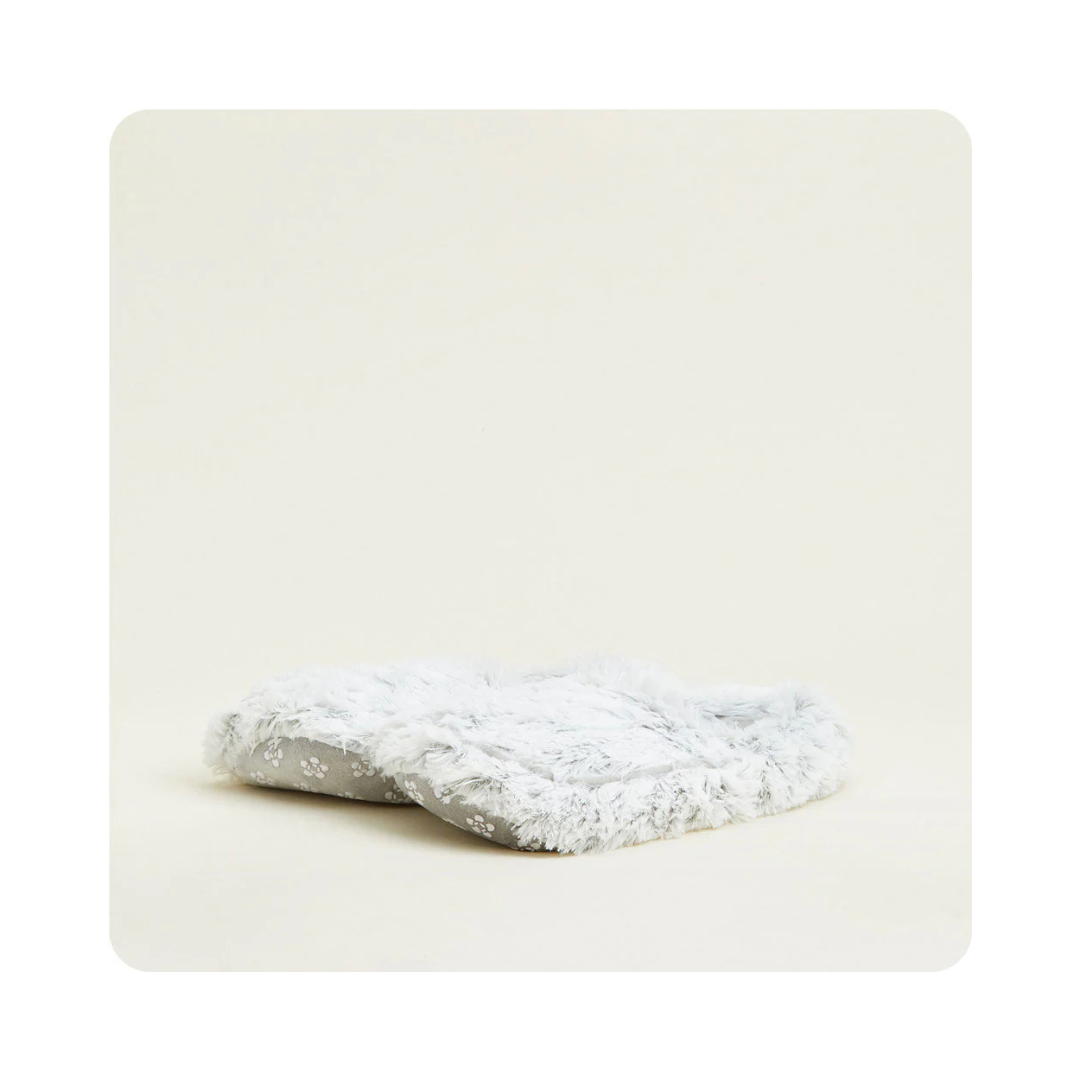 Warmies Gray Microwavable Soothing Scented  Faux Fur Slippers Size 6-10