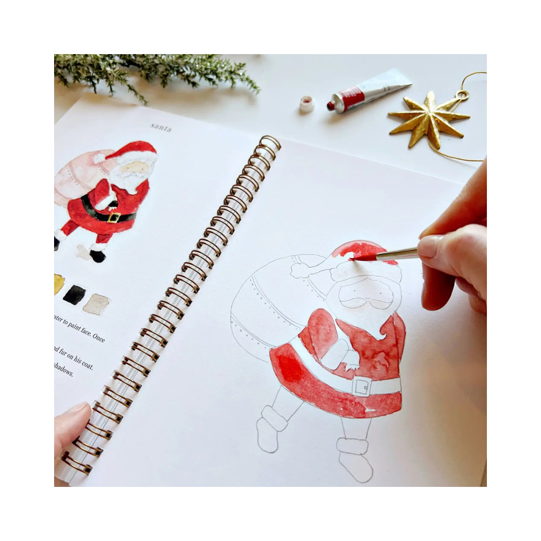 Christmas Watercolor Workbook