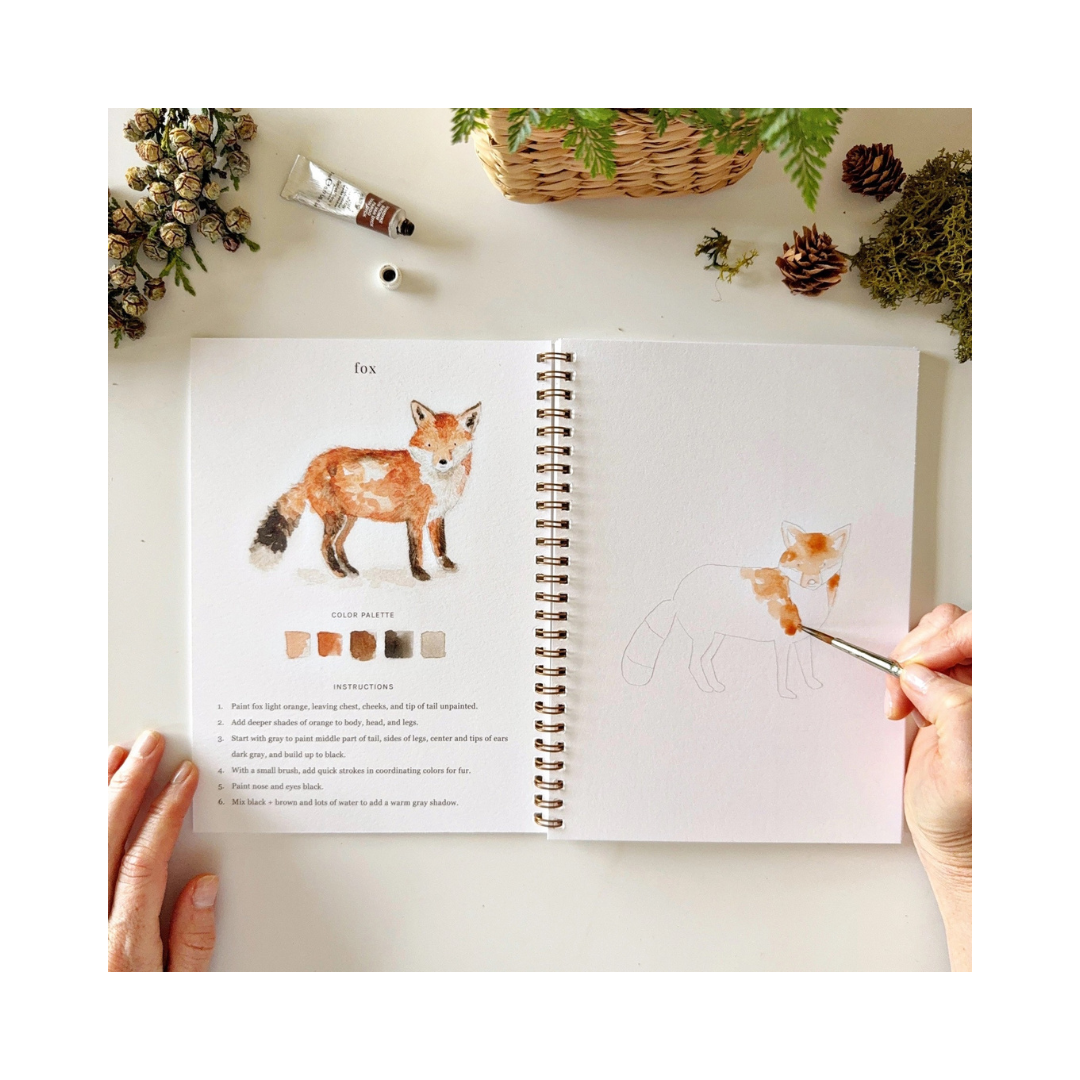 Woodland Watercolor Workbook