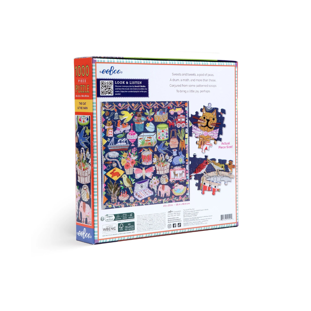 The Cat & The Yarn 1000 Piece Puzzle