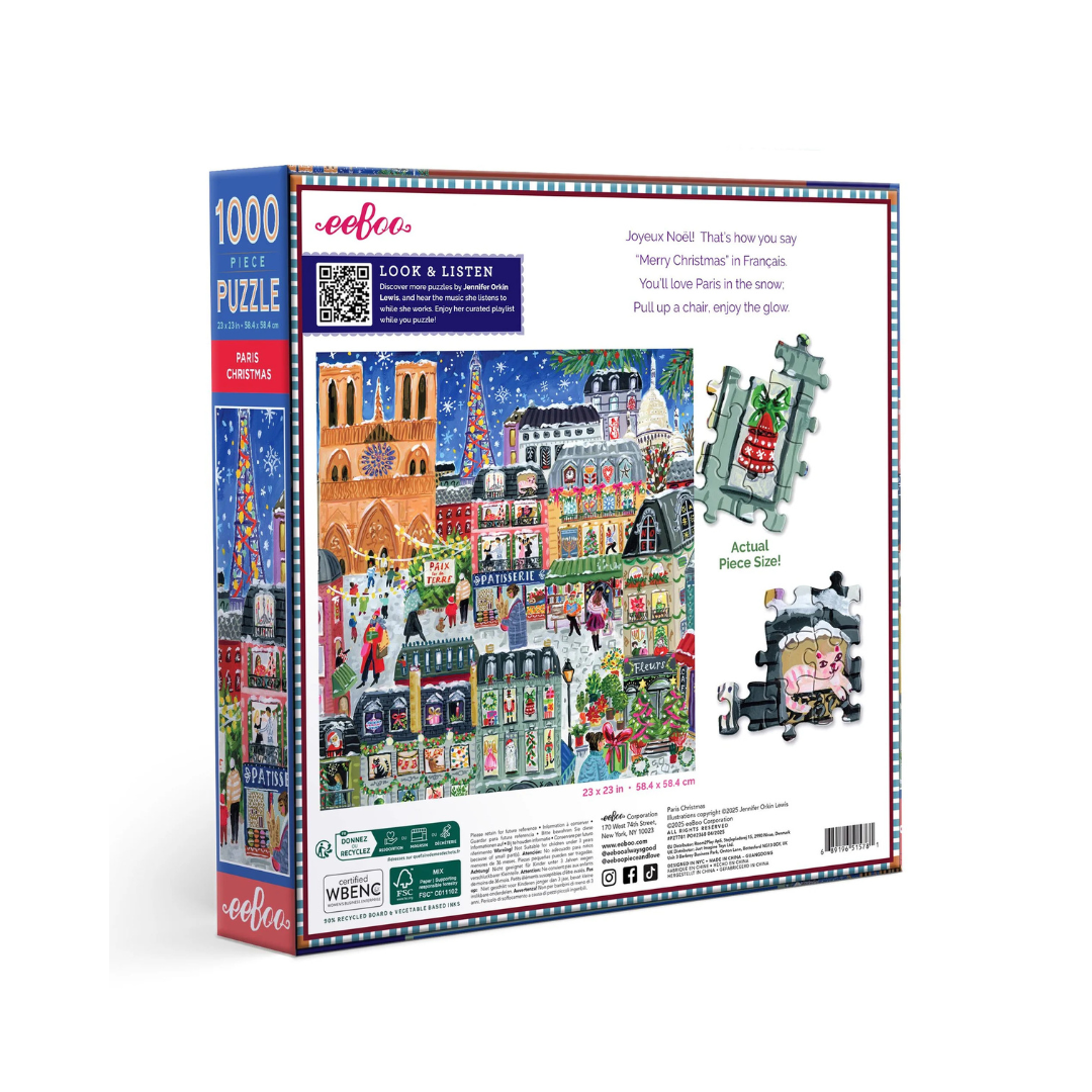 Paris Christmas Puzzle, 1000 Pieces