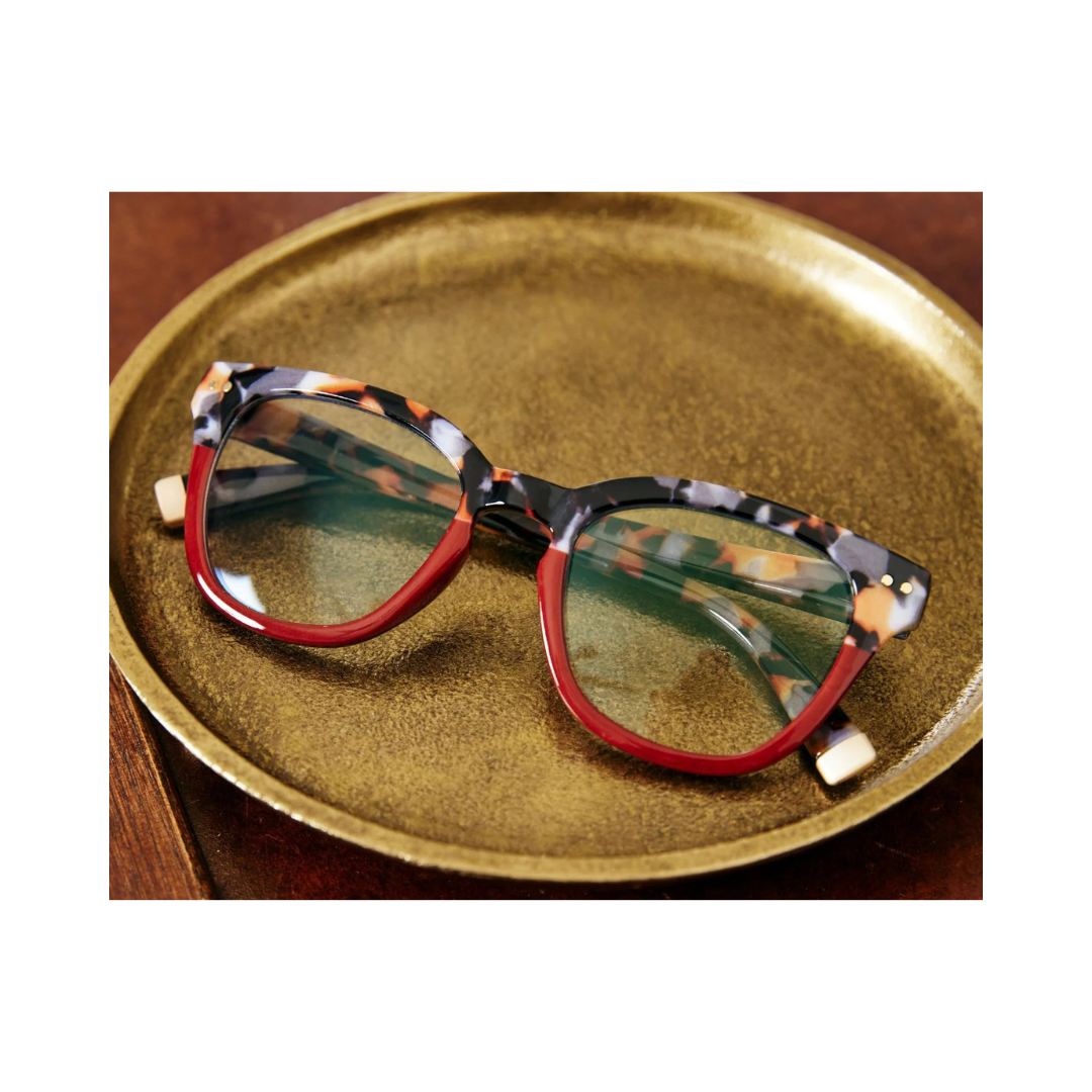 Gray Botanico Dark Red Faye Readers