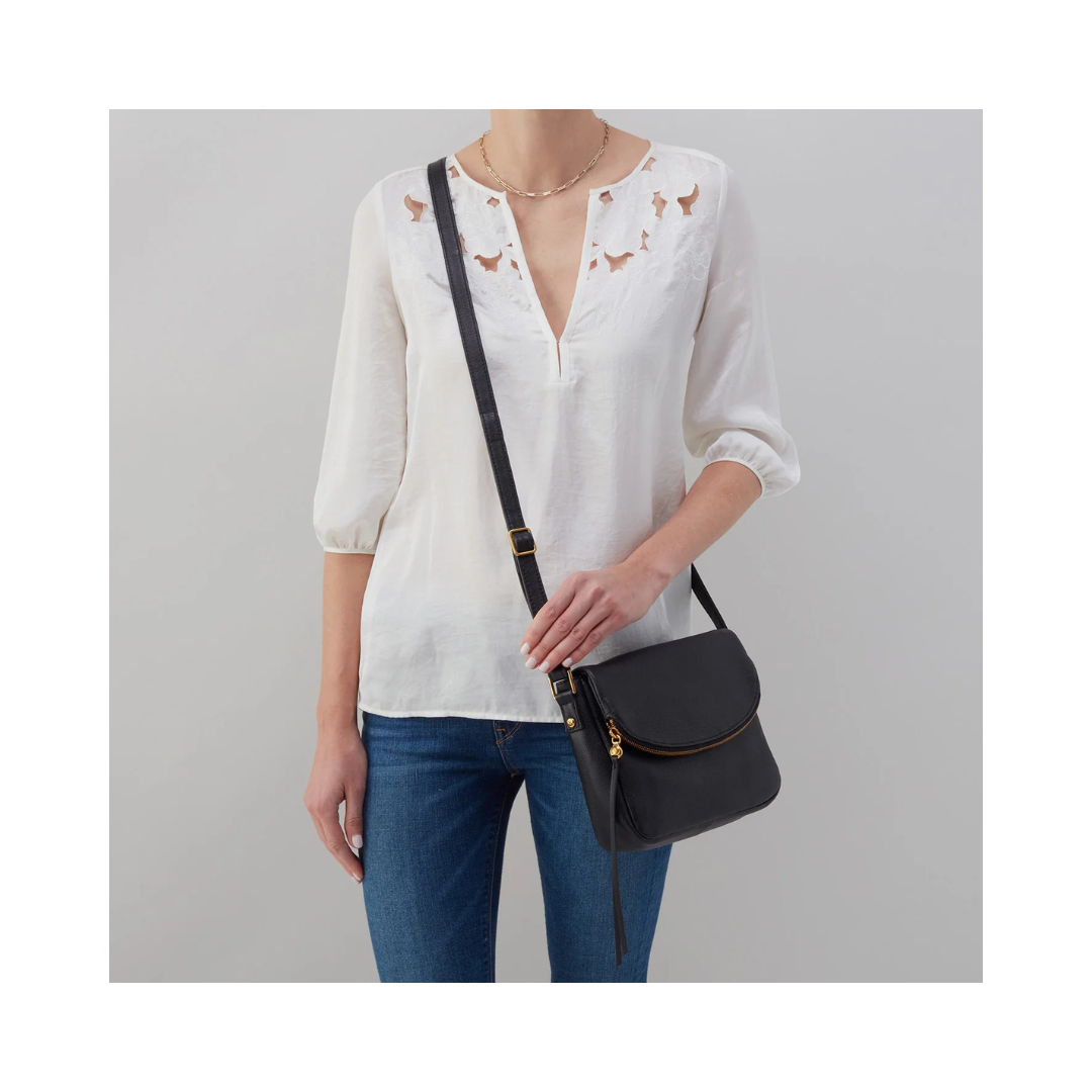 Black Fern Messenger Bag