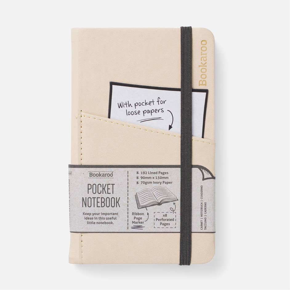 Bookaroo A6 Pocket Notebook: Black