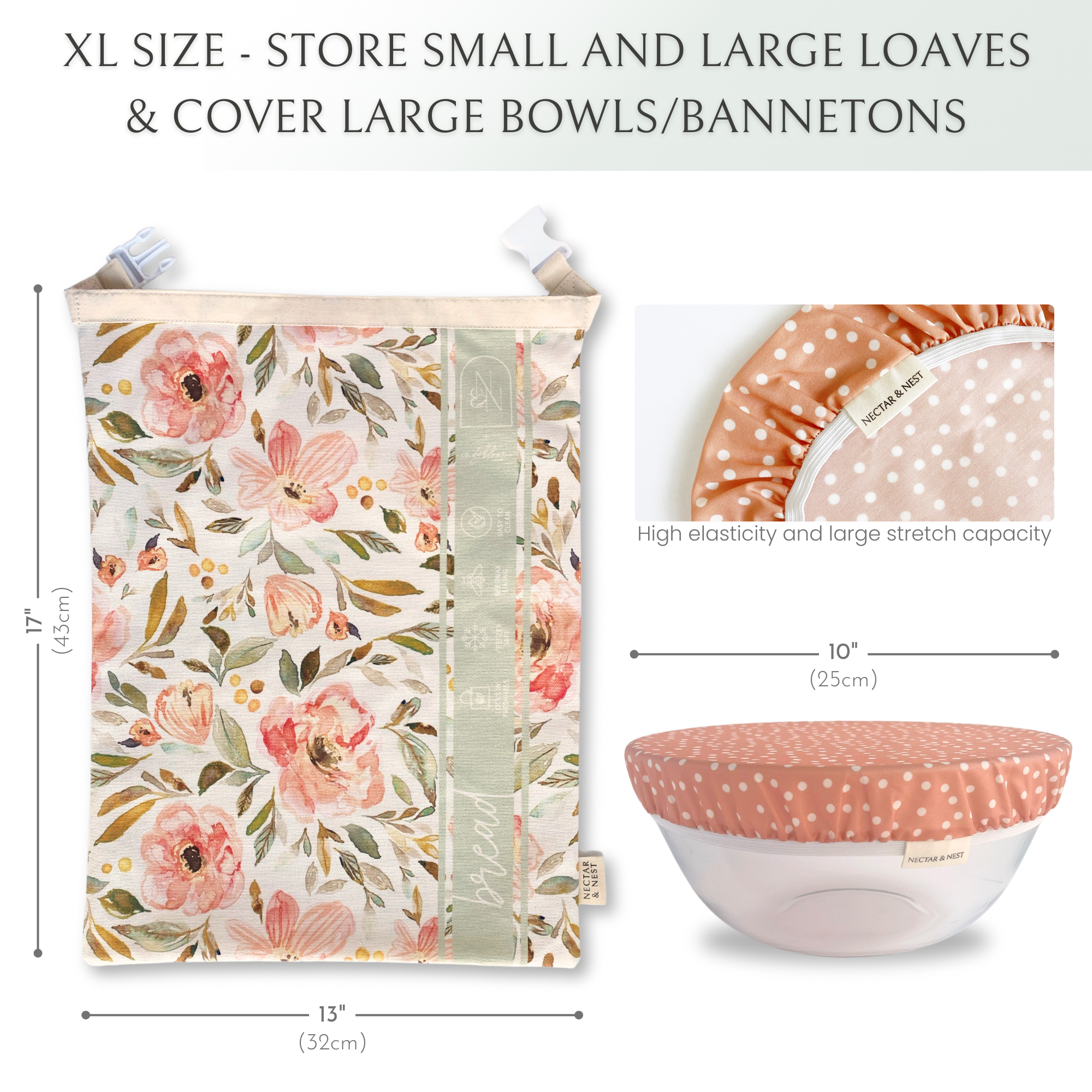Artist Series Bread Baker Set - Bread Bag & Bowl Cover