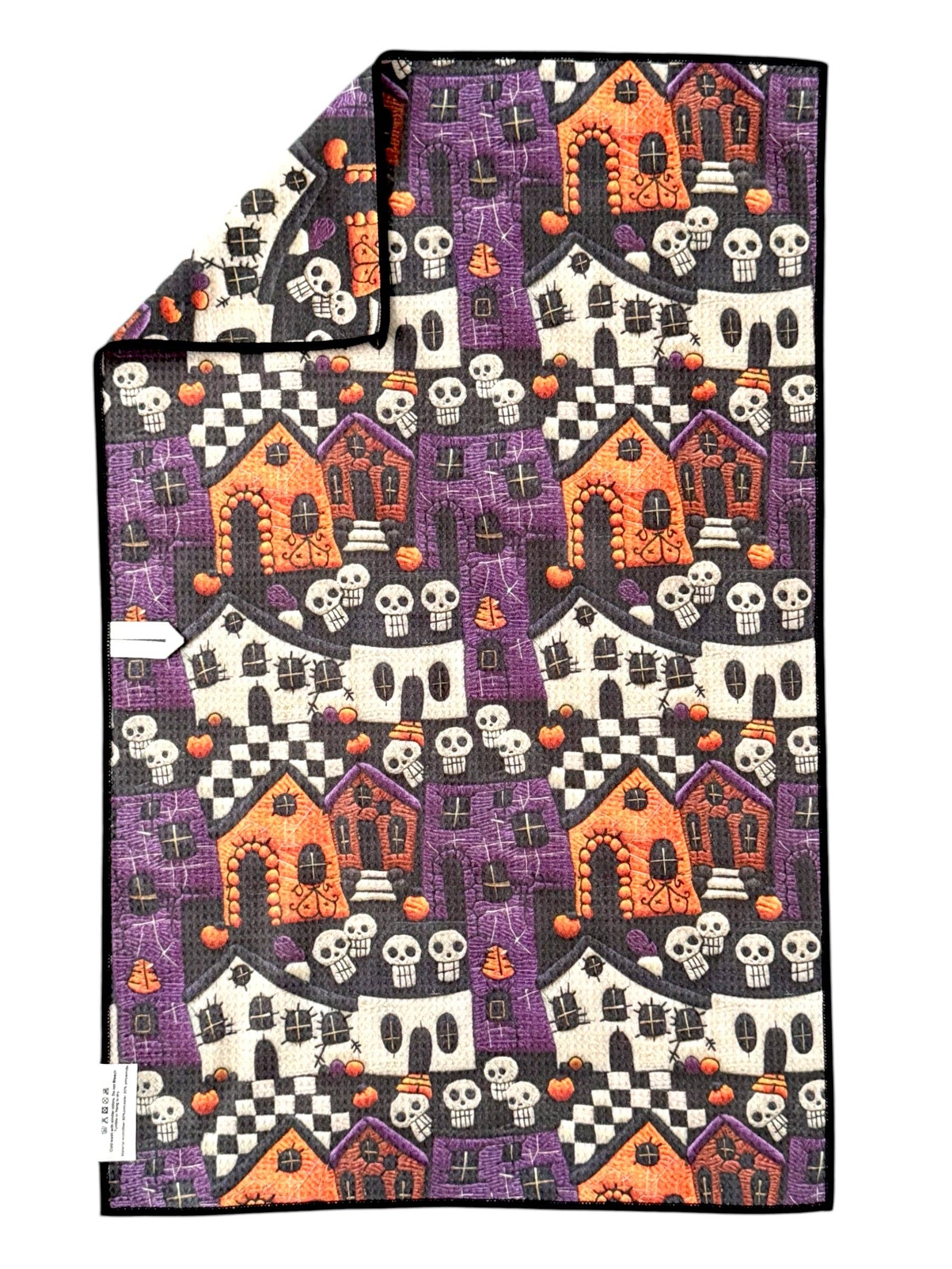 Frightville: Double-Sided Hand Towel: Black / 17x27 in / Hand Towel