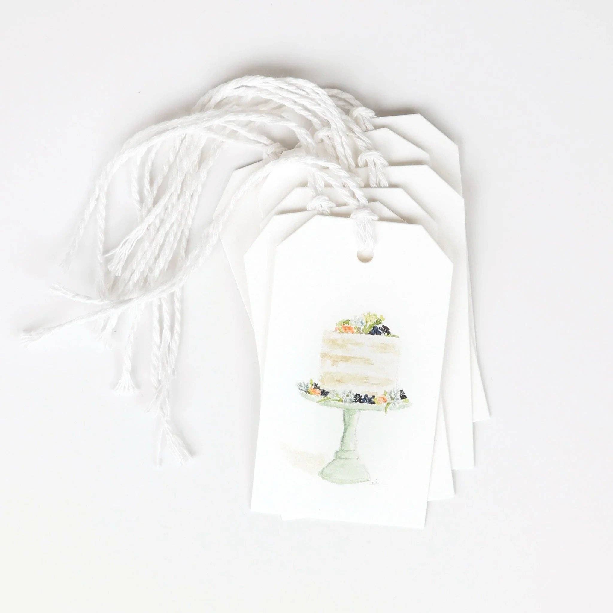 Cake gift tags