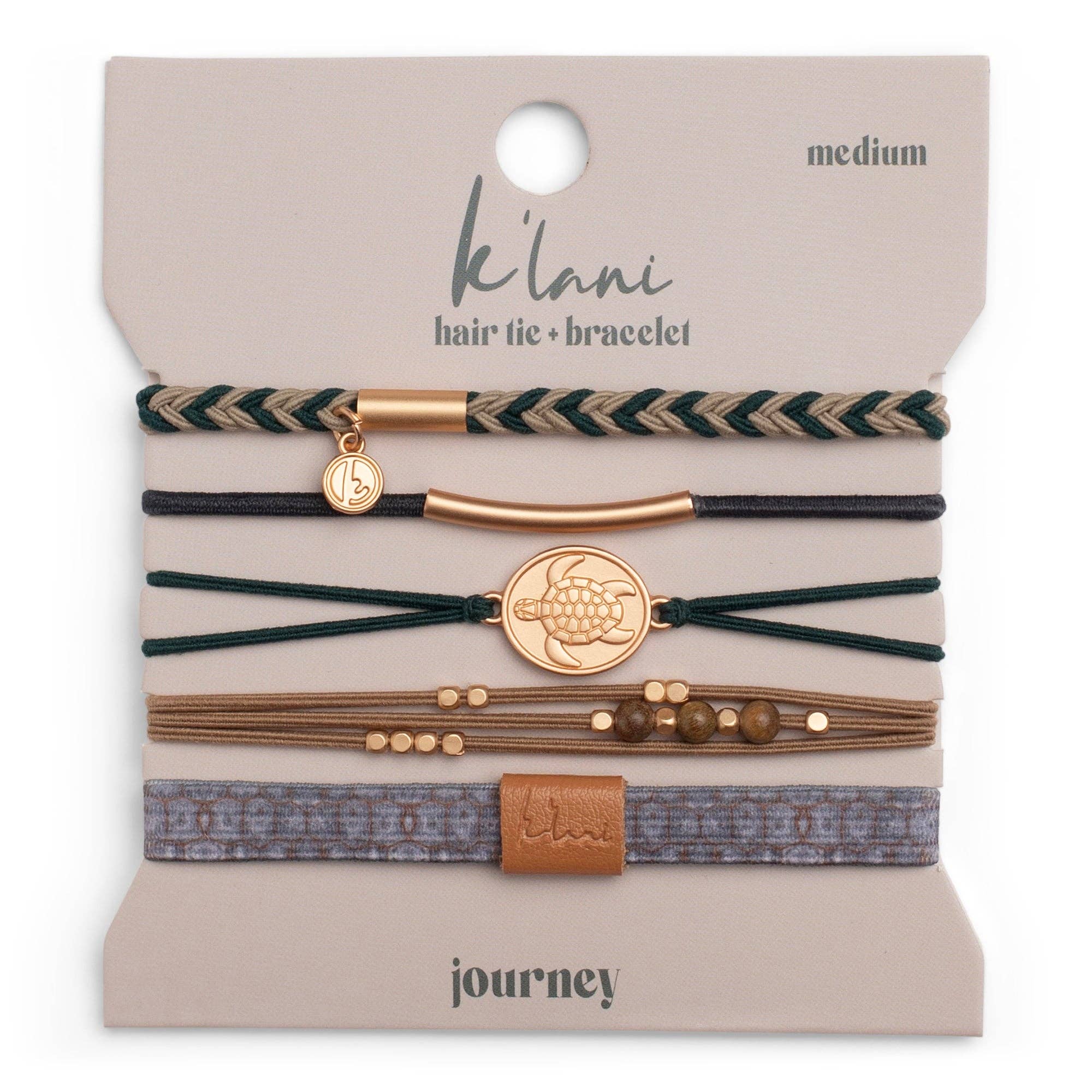 "Journey" Sea Turtle Hair Tie Bracelets : Small