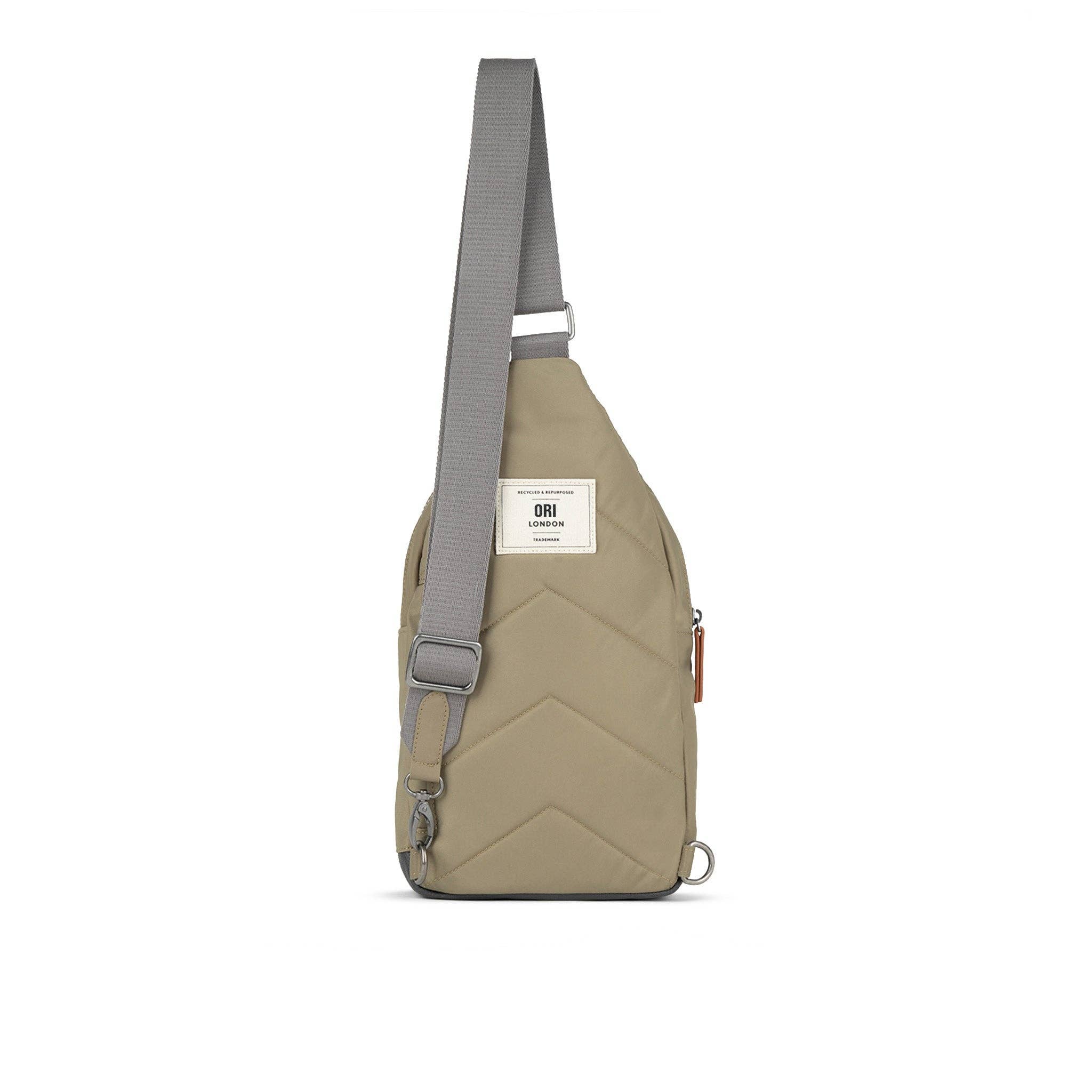 Willesden Sling Bag in Taupe Nylon: Large