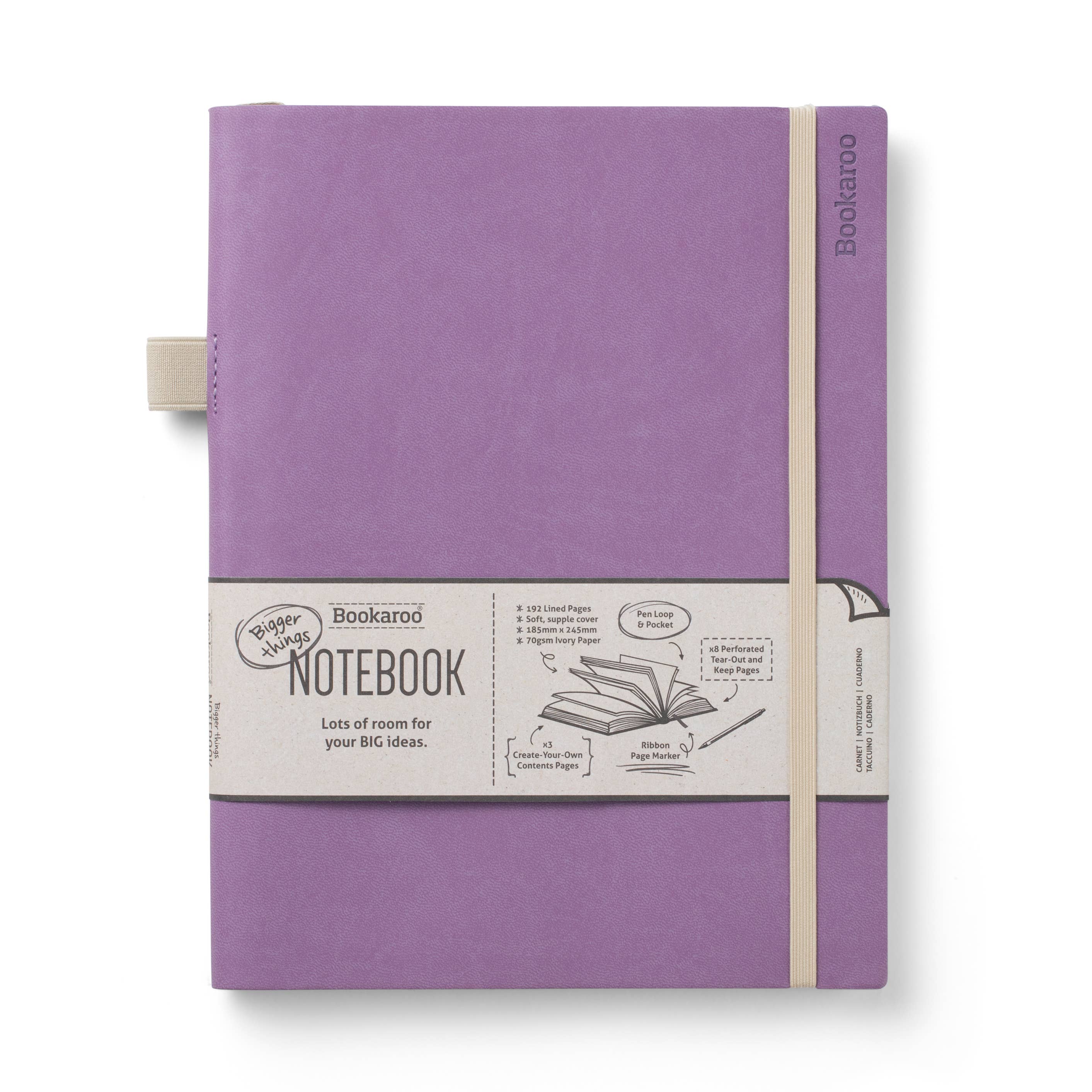 Bookaroo Bigger Things Notebook: Navy