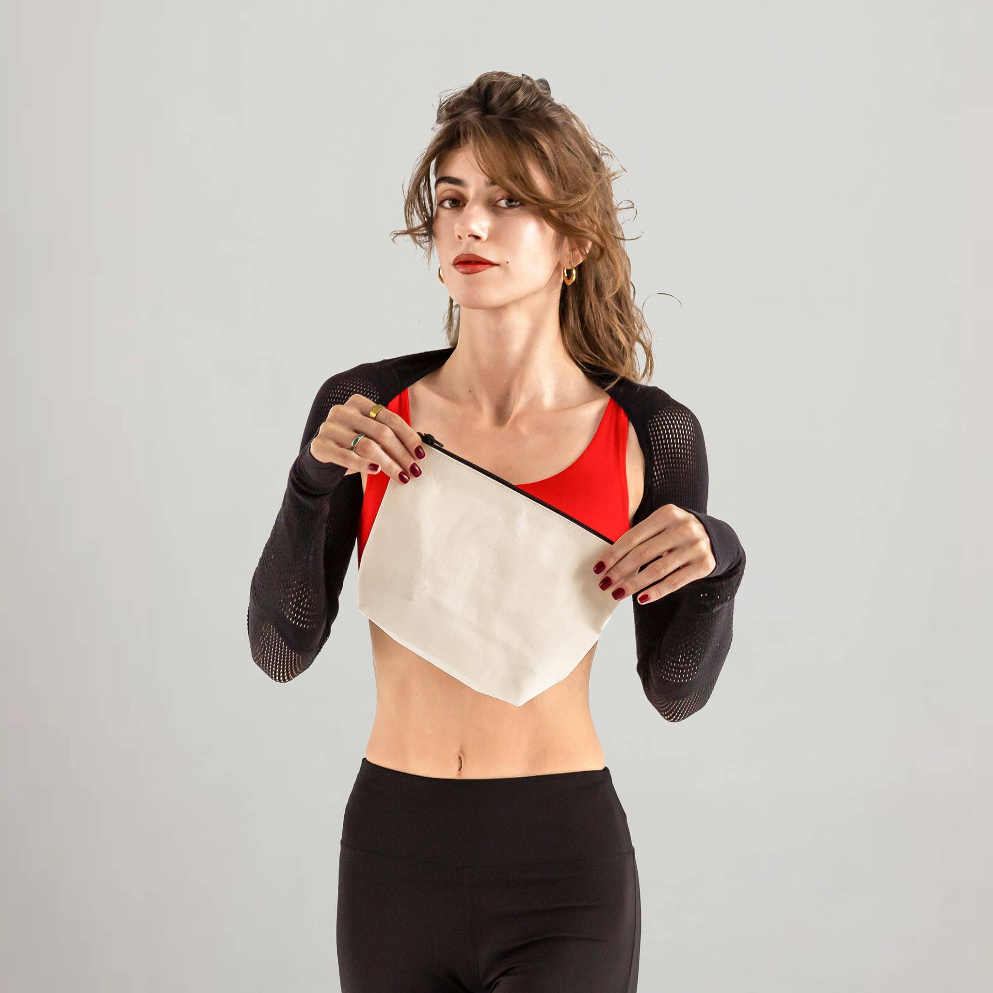 TBF Large Cosmetic Pouch - TM404: Natural