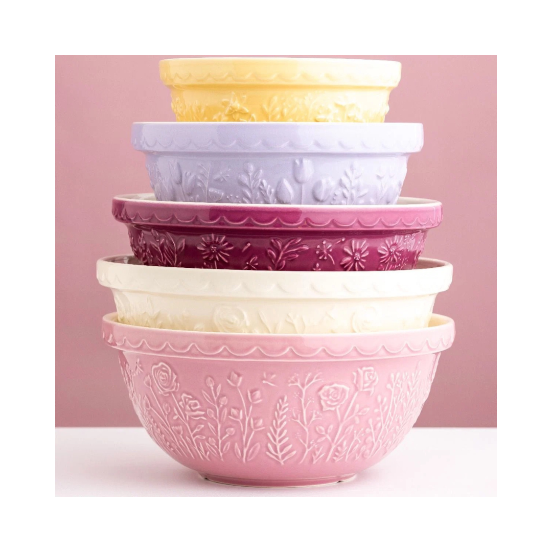Pink In The Meadow Mixing Bowl