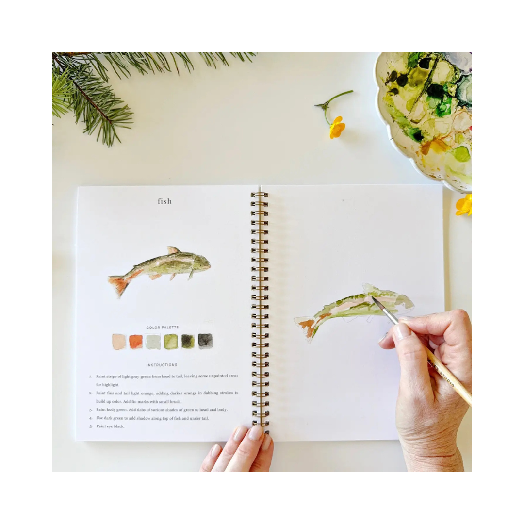 Camping Watercolor Workbook