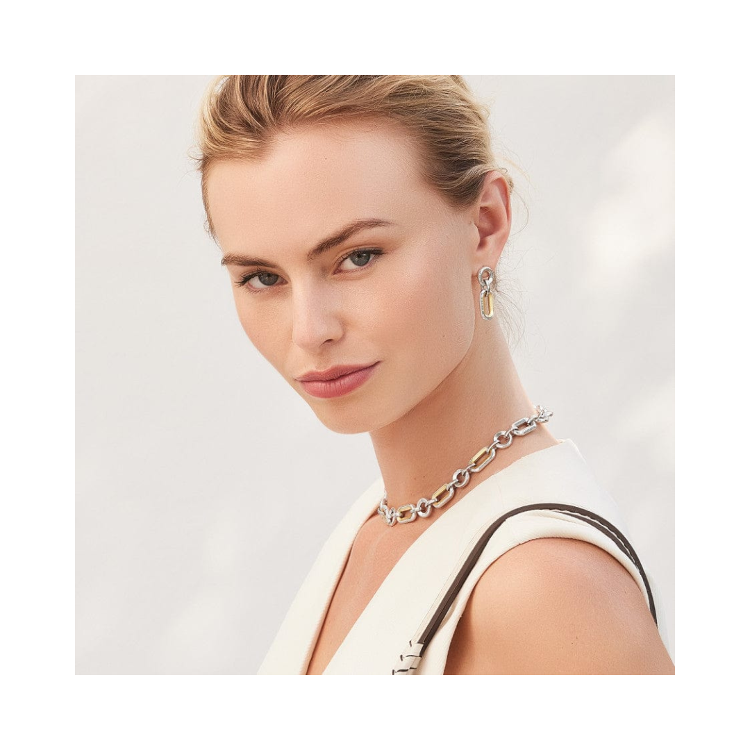 Medici Link Two Tone Necklace