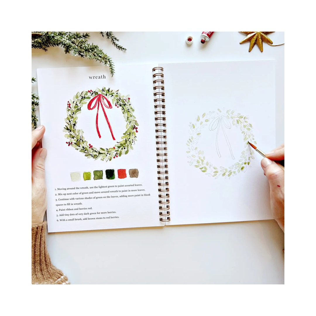 Christmas Watercolor Workbook