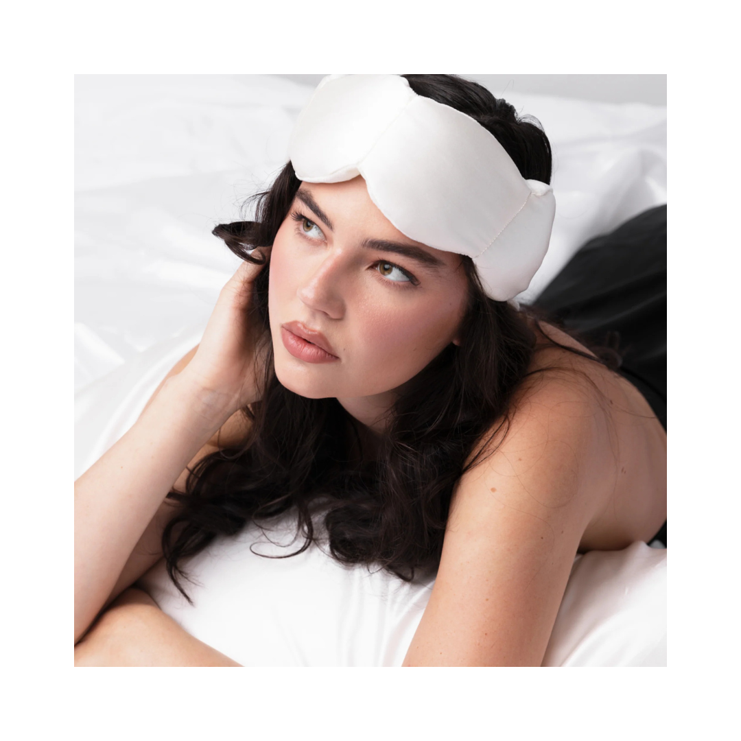 Pearl Silk Weighted Eye Mask